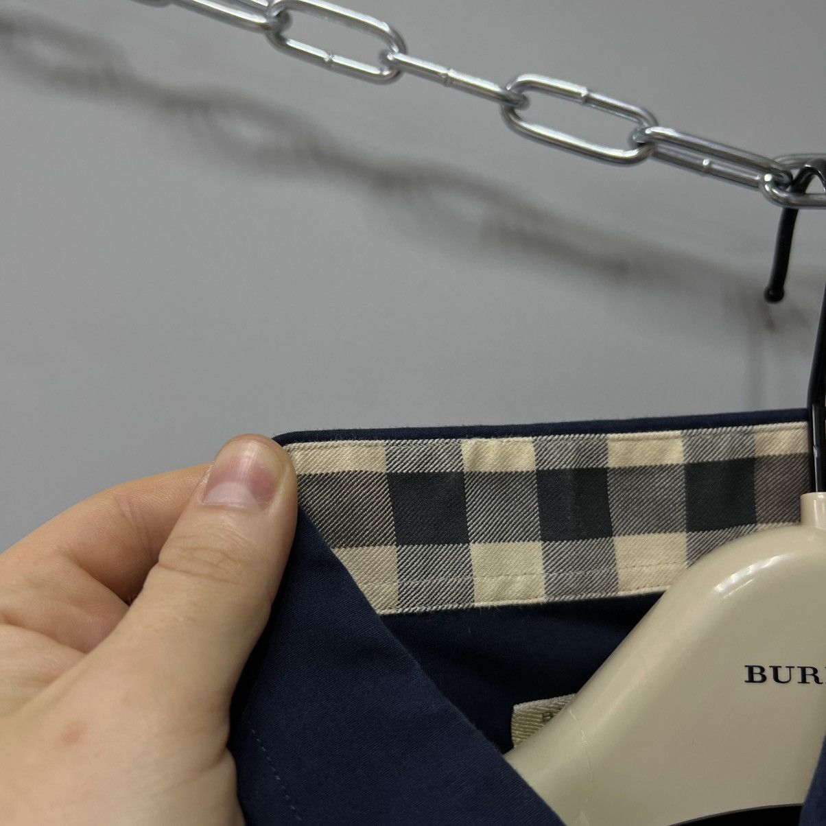 Burberry Burberry Brit shirt navy men’s button up size xl Size US XL / EU 56 / 4 - 8 Thumbnail