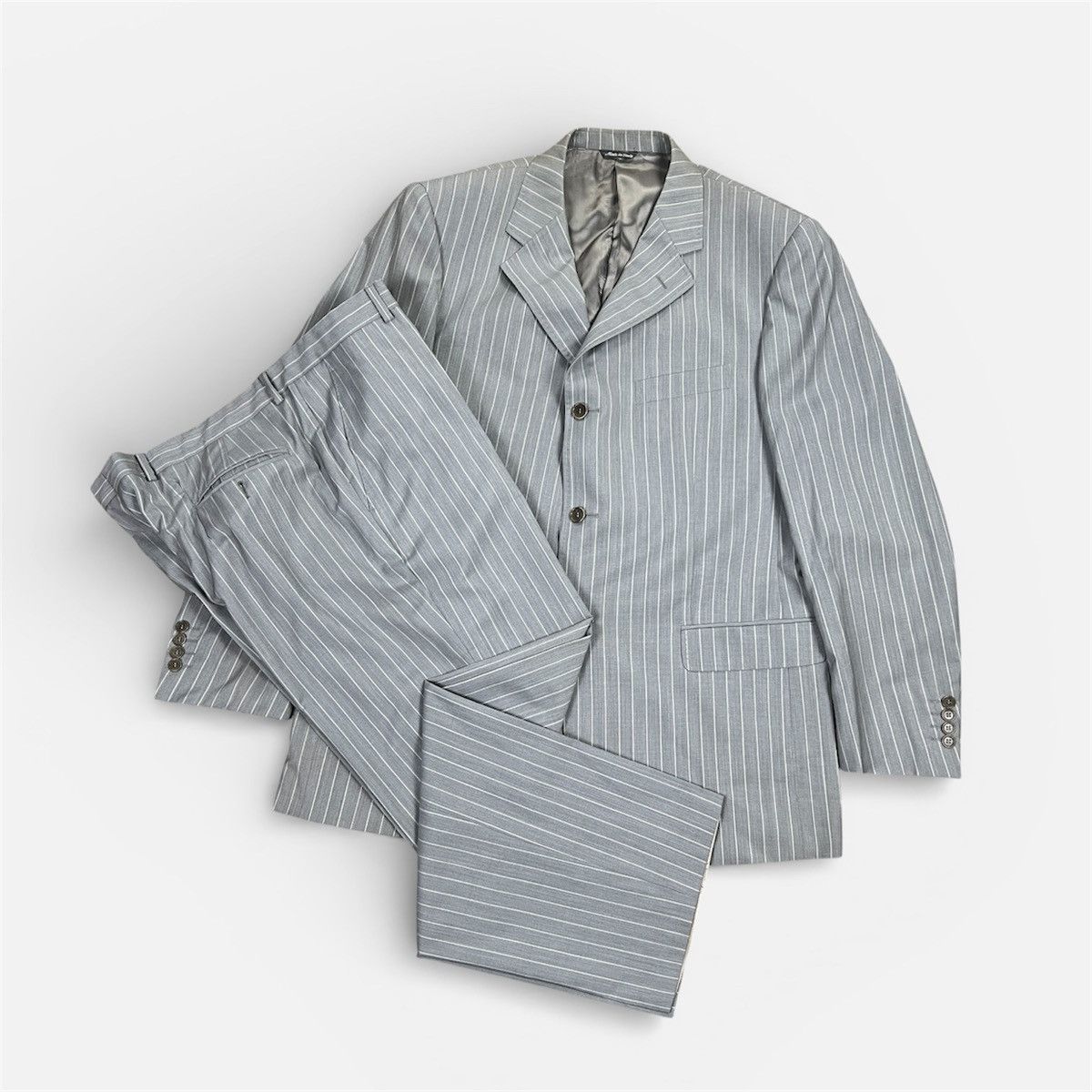 Alexander McQueen Vintage Alexander McQueen Men’s 2-Piece Suit Pinstripe Wool Size 46R - 1 Thumbnail