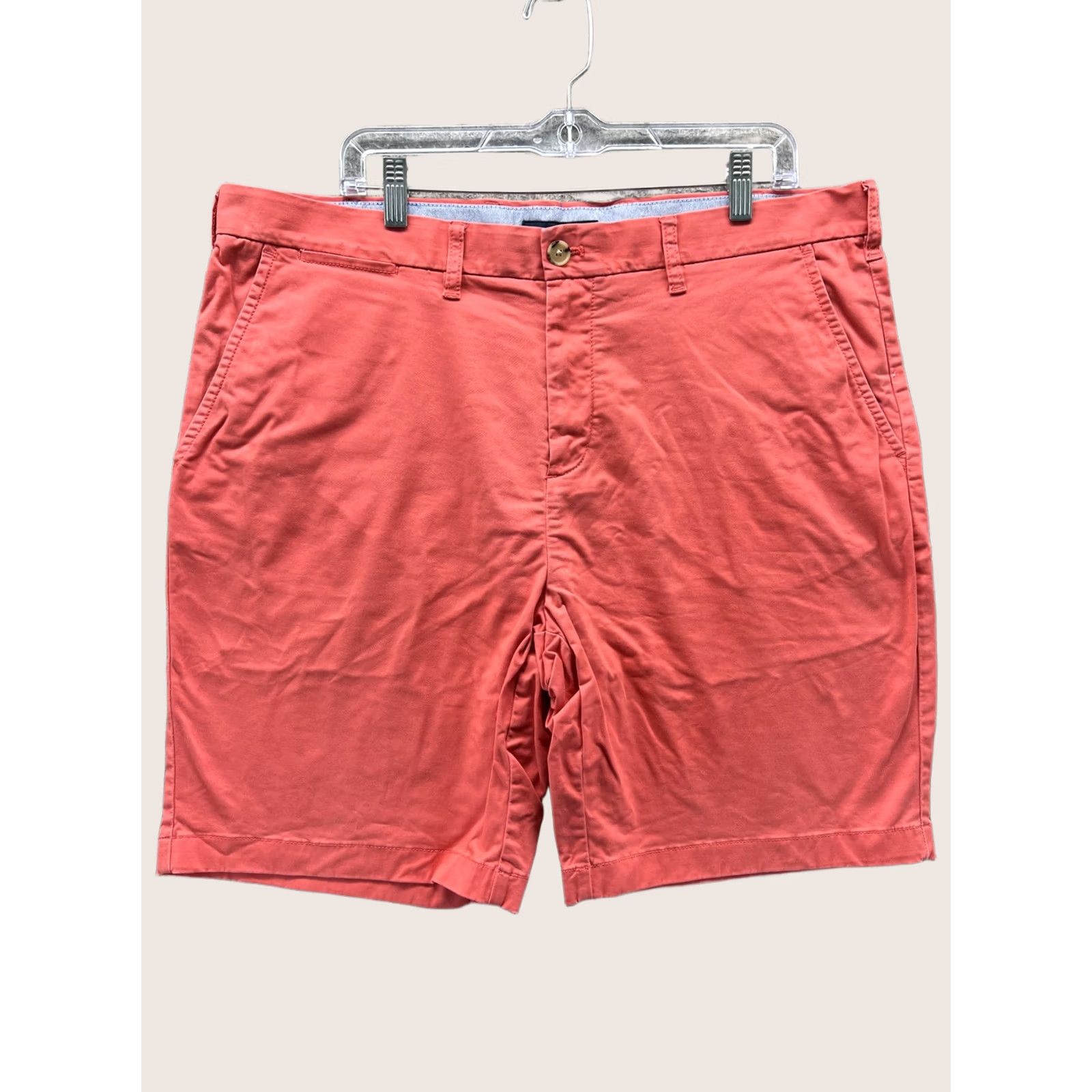 Tommy Hilfiger Tommy Hilfiger Shorts Mens 38 Red Flat Front 9 Inseam Chino Casual Summer Size US 38 / EU 54 - 1 Thumbnail