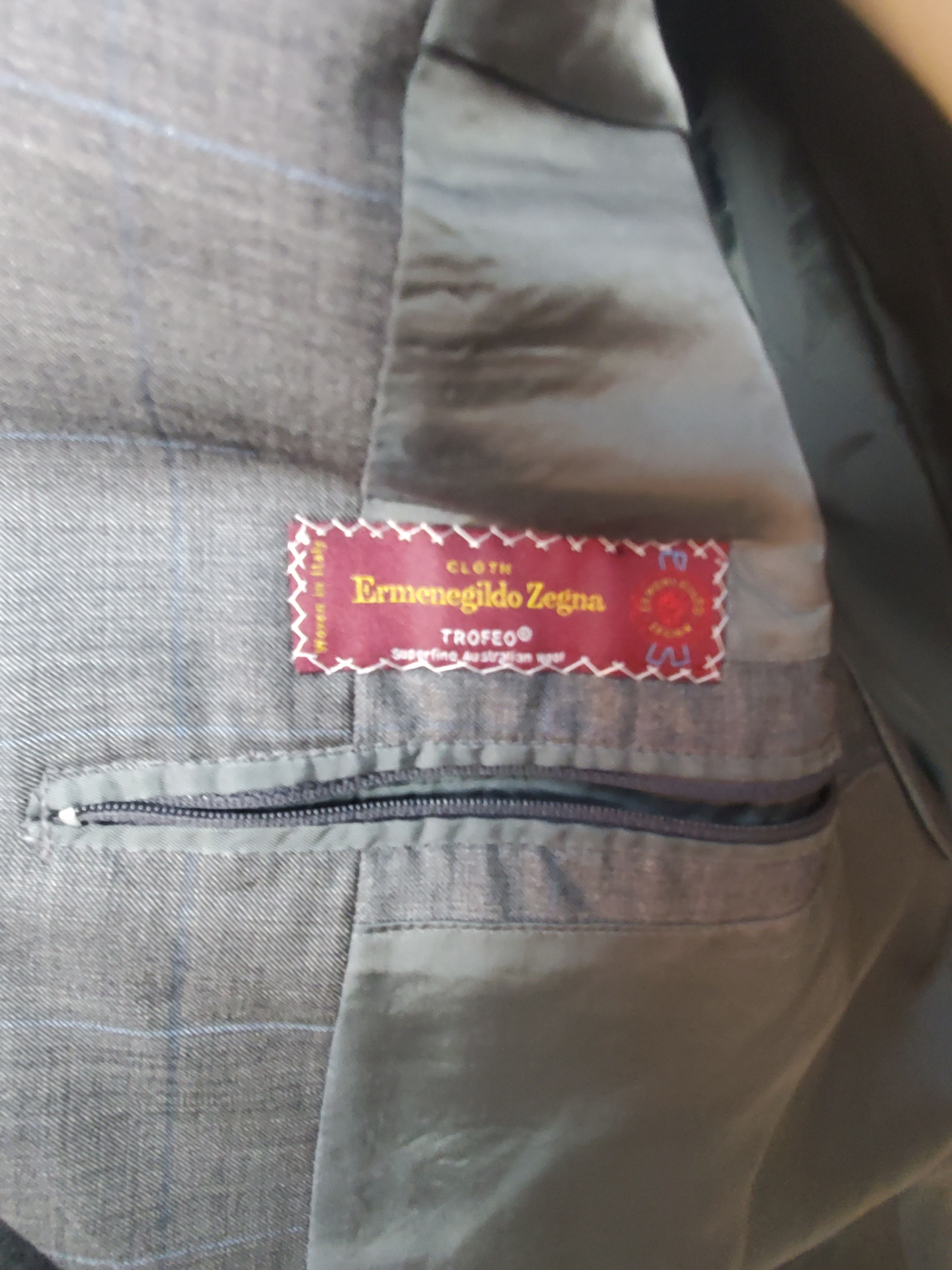Ermenegildo Zegna Ermenegildo Zegna Trofeo Suit Wool Luxury Men USA 50 - 52R Size 50R - 9 Thumbnail