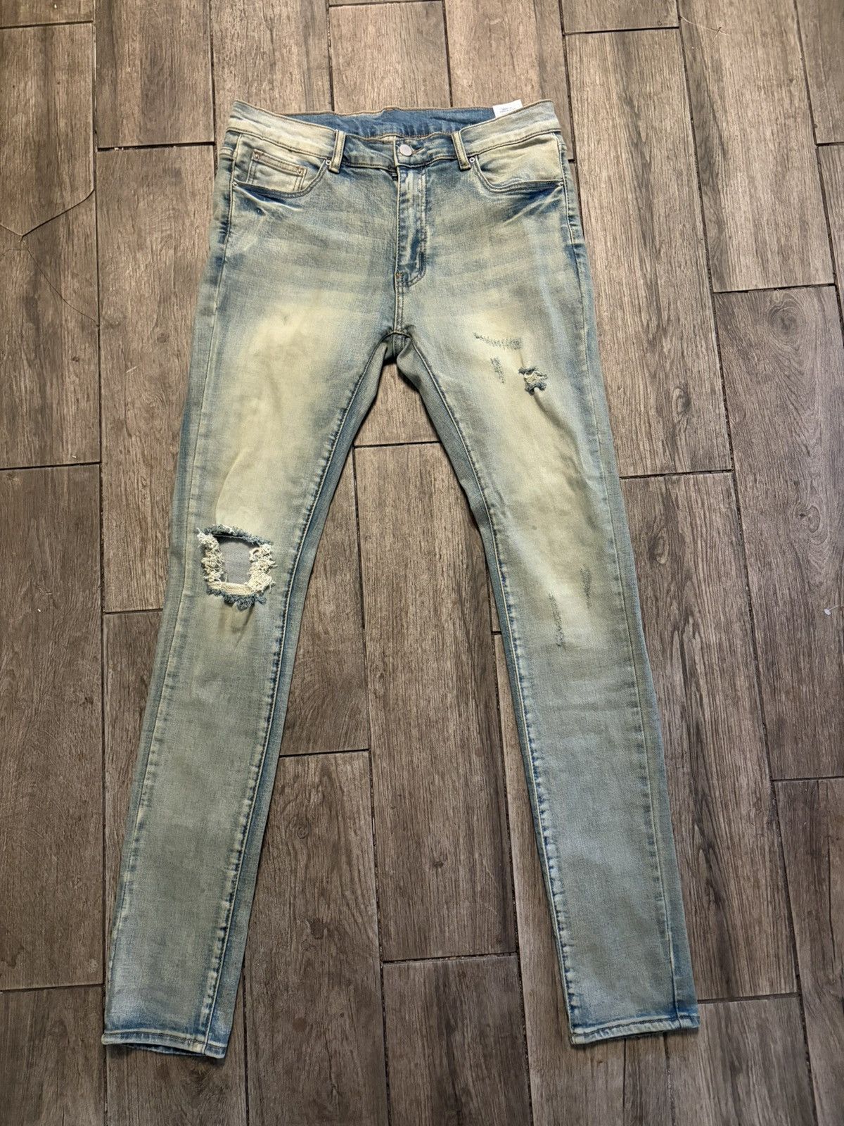 MNML Mnml X721 Dusted Skinny Denim Size US 33 - 1 Thumbnail