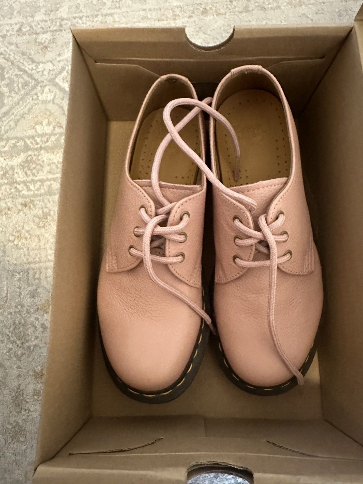 Dr. Martens Dr Martens Pink Virgina Peach Biege Platform loafers Size US 7 / IT 37 - 1 Thumbnail