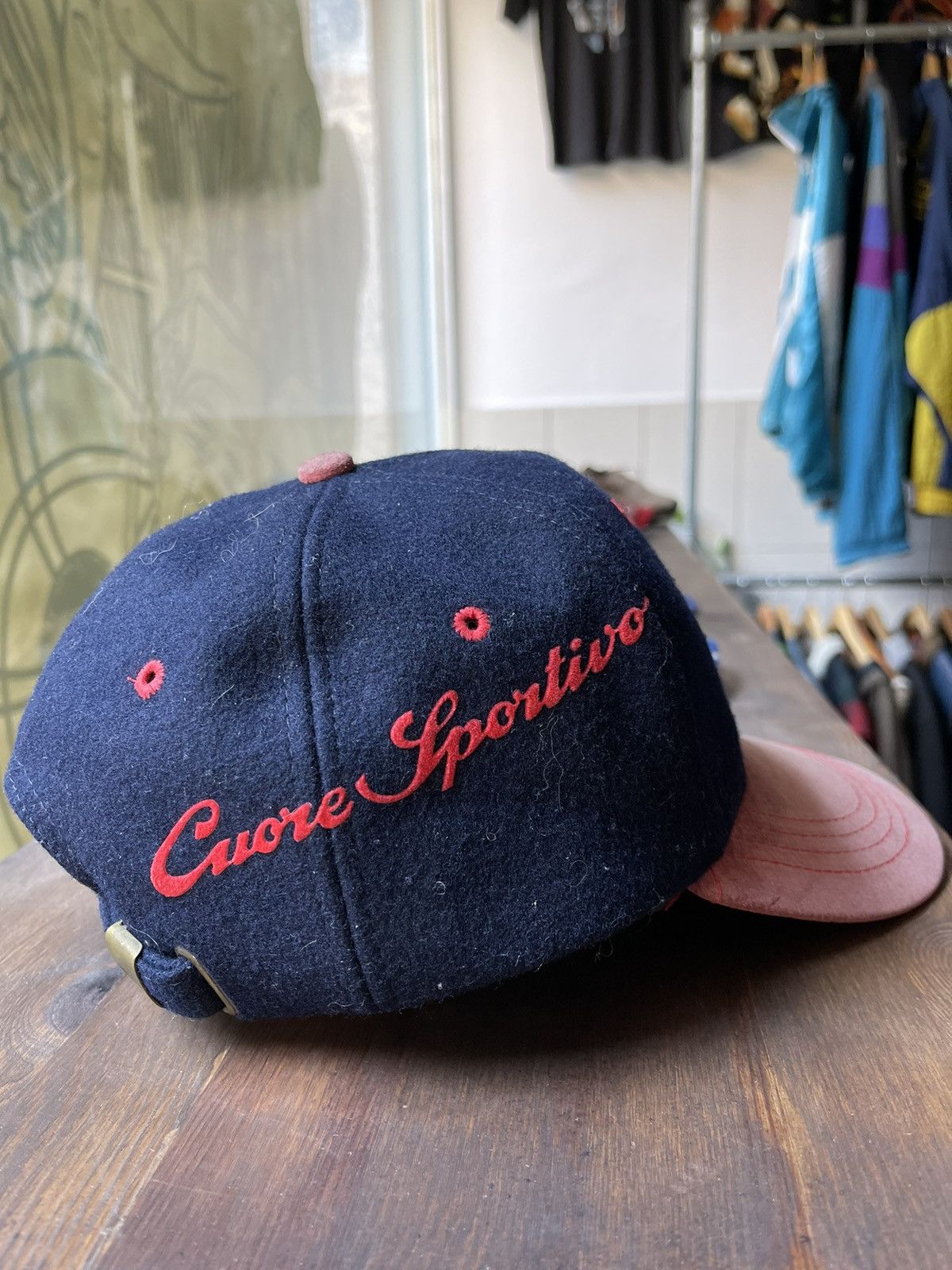Vintage Vintage Alpha Romeo wool hat Size ONE SIZE - 2 Thumbnail