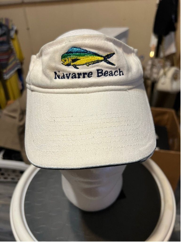 Other Unisex Hook & Tackle Sport Navarre Beach Fish Visor Hat Size ONE SIZE - 1 Thumbnail