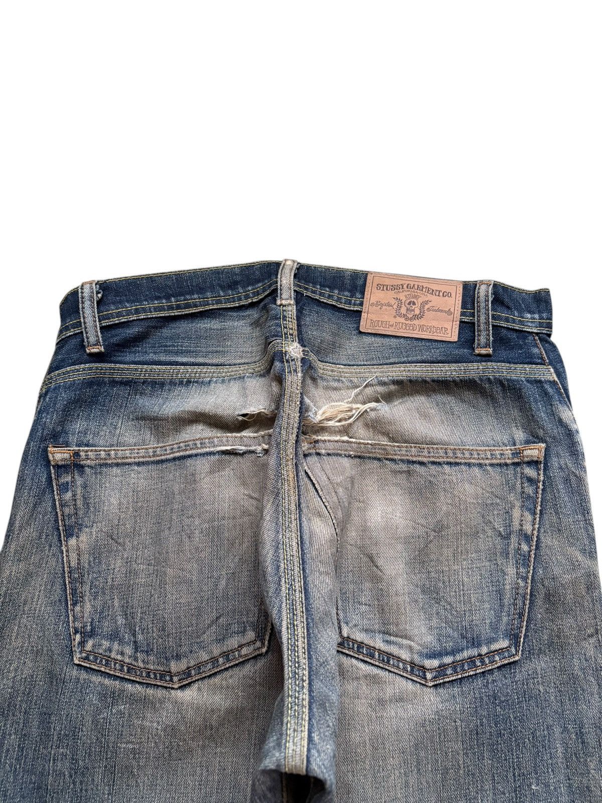 Stussy Vintage Stussy Rusty Mud Wash Distressed Loose Baggy Jeans Size US 32 / EU 48 - 8 Thumbnail