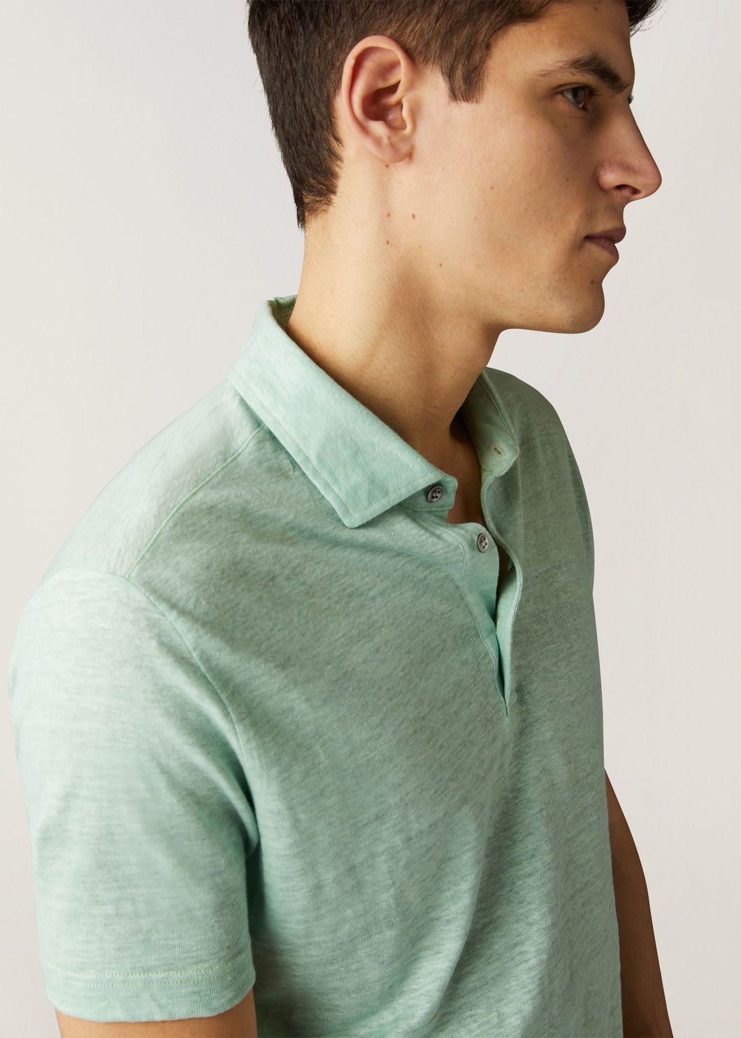 Loro Piana o1w1db10125 FAI1314 Polo Shirt in Light Green Size US S / EU 44-46 / 1 - 3 Thumbnail