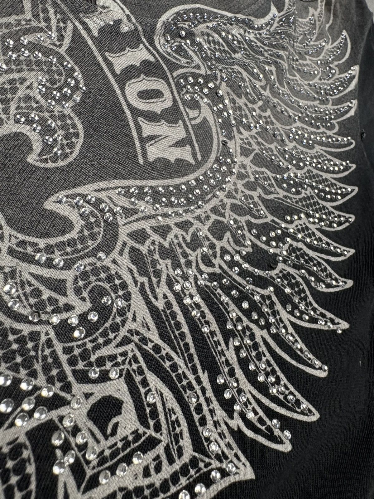 Affliction Affliction Live Fast Wings Cross Tee Rhinestone Graphic USA Size S / US 4 / IT 40 - 8 Thumbnail