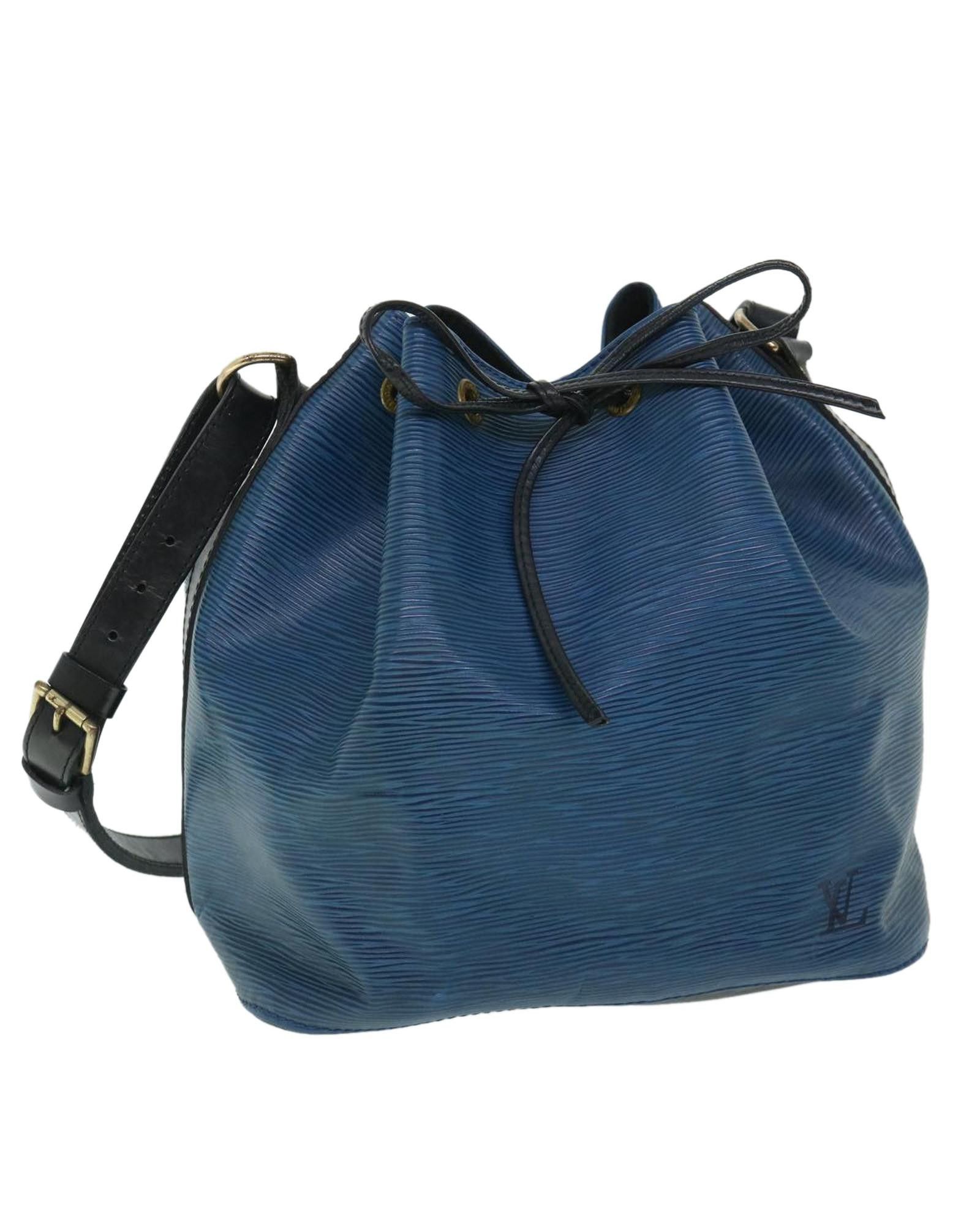 image of Louis Vuitton Bicolor Epi Leather Shoulder Bag in Black, Women's