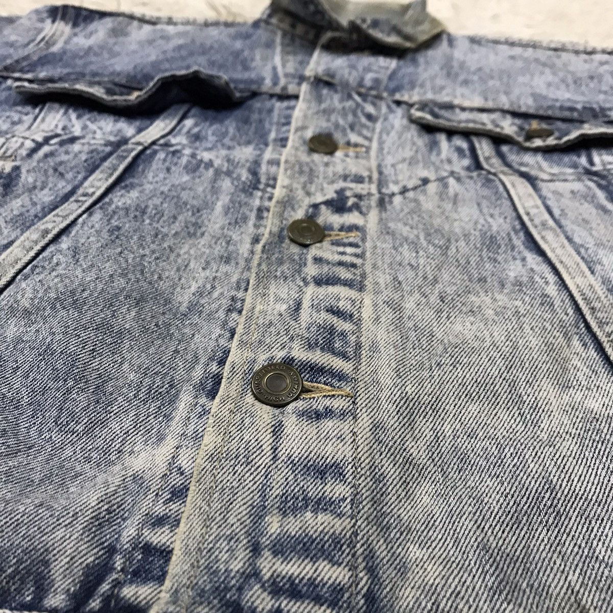 Japanese Brand Vintage Over Go Acid Wash Denim Jacket Size US M / EU 48-50 / 2 - 9 Thumbnail