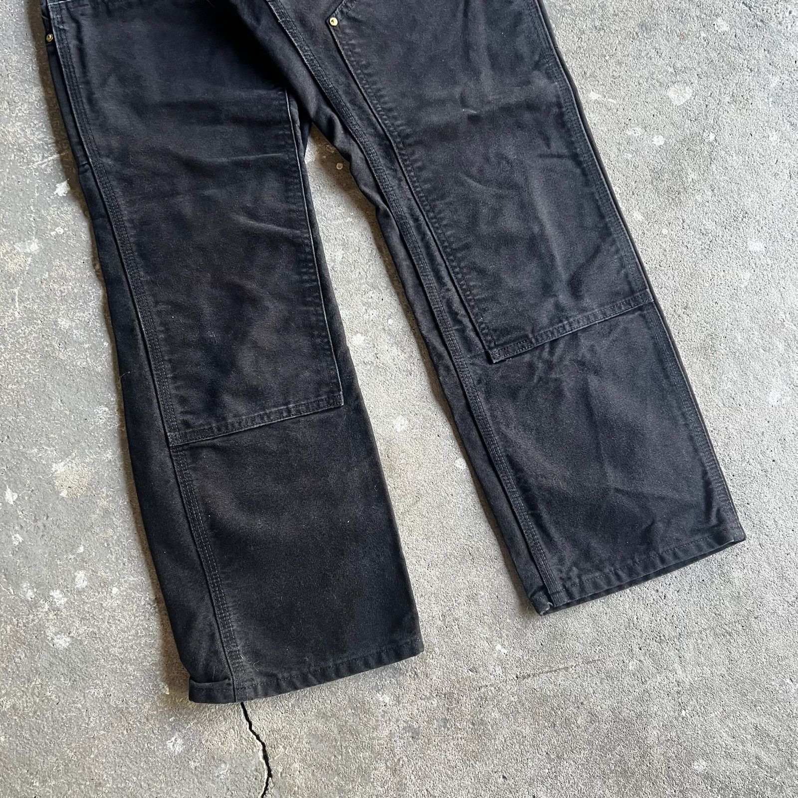 Carhartt × Vintage Carhartt black double knee work wear carpenter pants Size US 27 - 3 Thumbnail