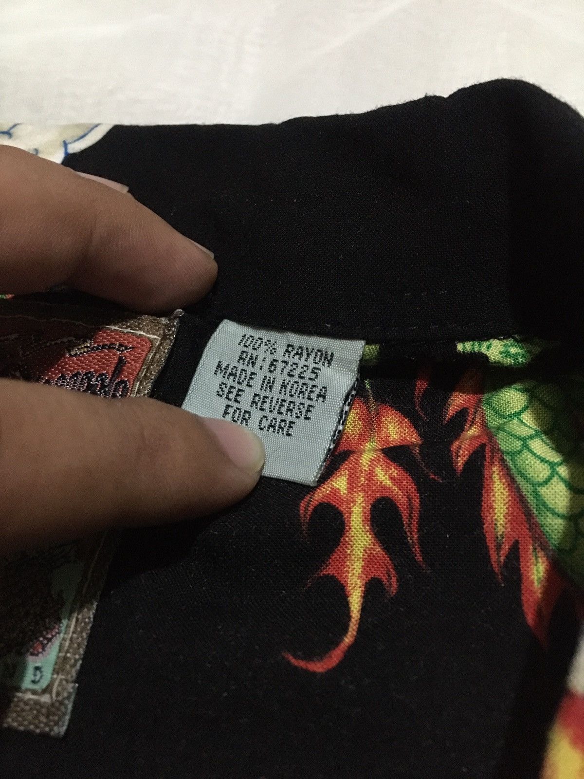 Vintage Rare dragon hawaii shirt 100% rayon all over print Size US L / EU 52-54 / 3 - 6 Thumbnail