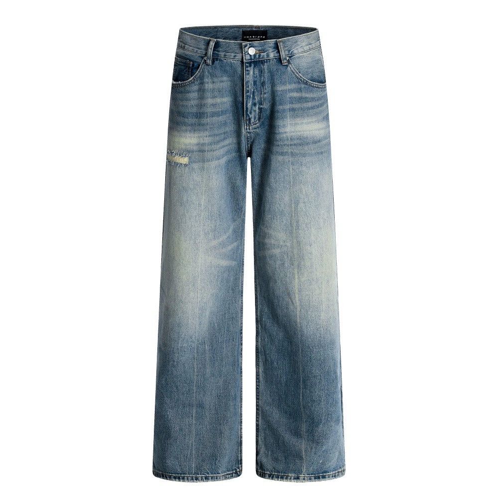Jean American retro ripped distressed punk washed gradient jeans Size US 32 / EU 48 - 1 Thumbnail