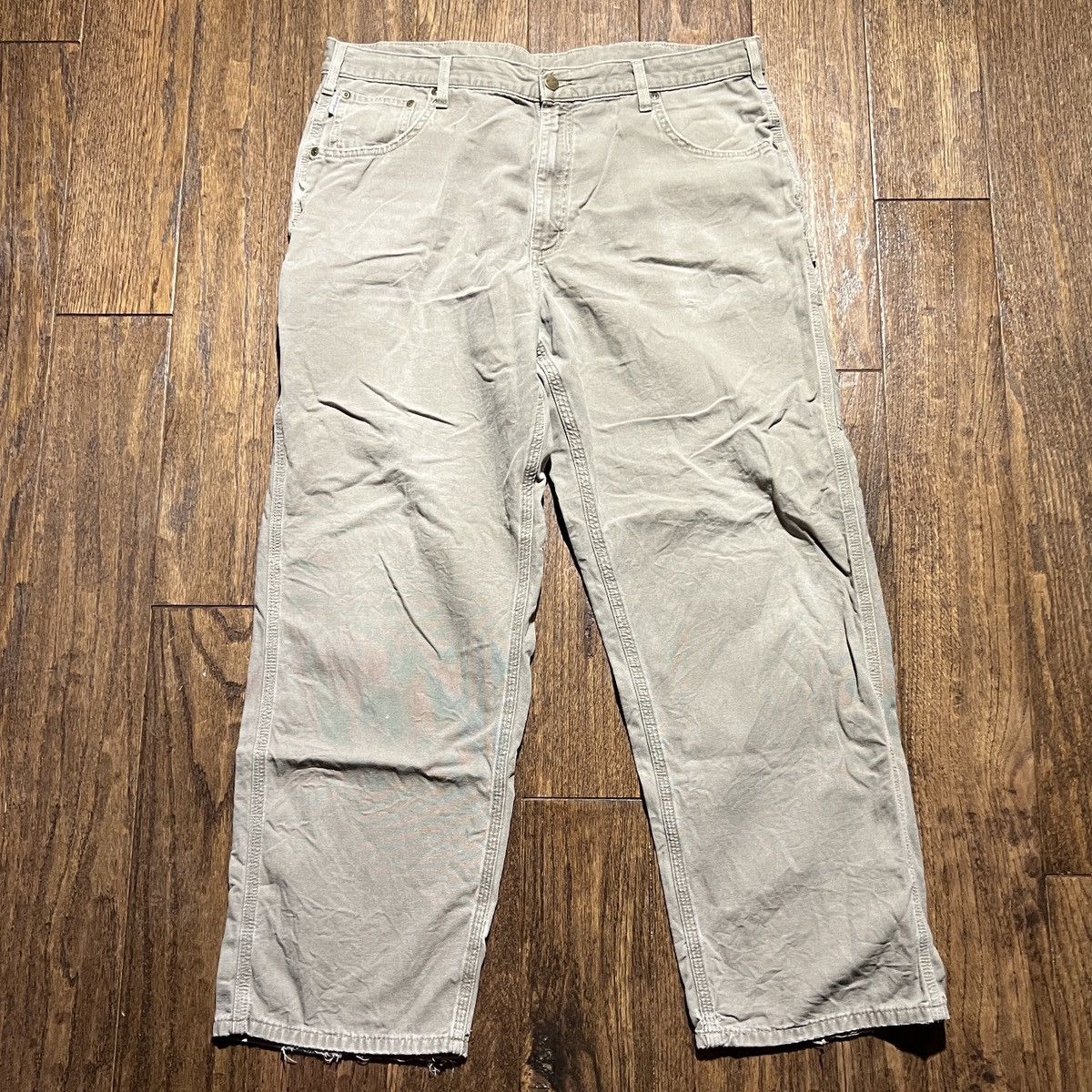 Carhartt carhartt b159 carpenter pants light brown Size US 40 / EU 56 - 4 Thumbnail