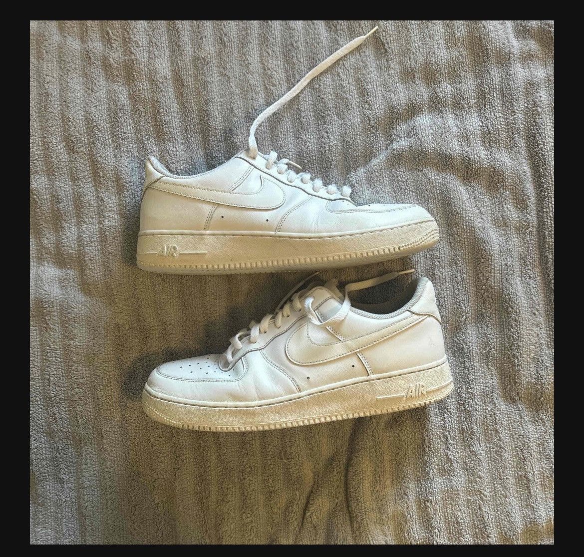 Nike White Air Force 1 Sz 12 Size US 12 / EU 45 - 1 Thumbnail