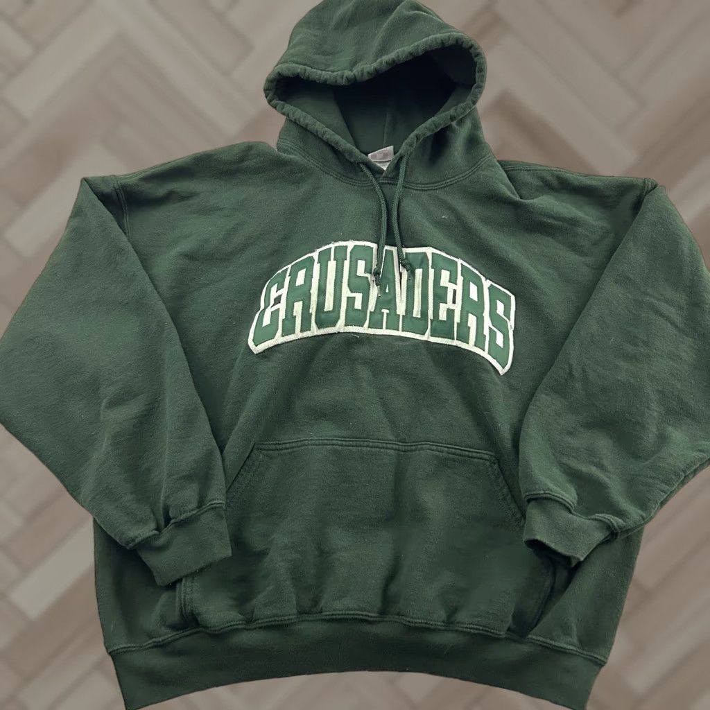 Vintage VINTAGE Dodger Hooded Sweatshirt Pullover Men XL Green Sweatshirt Mens Hooded Pullover Dodgers Green XL Mens Size US XL / EU 56 / 4 - 1 Thumbnail