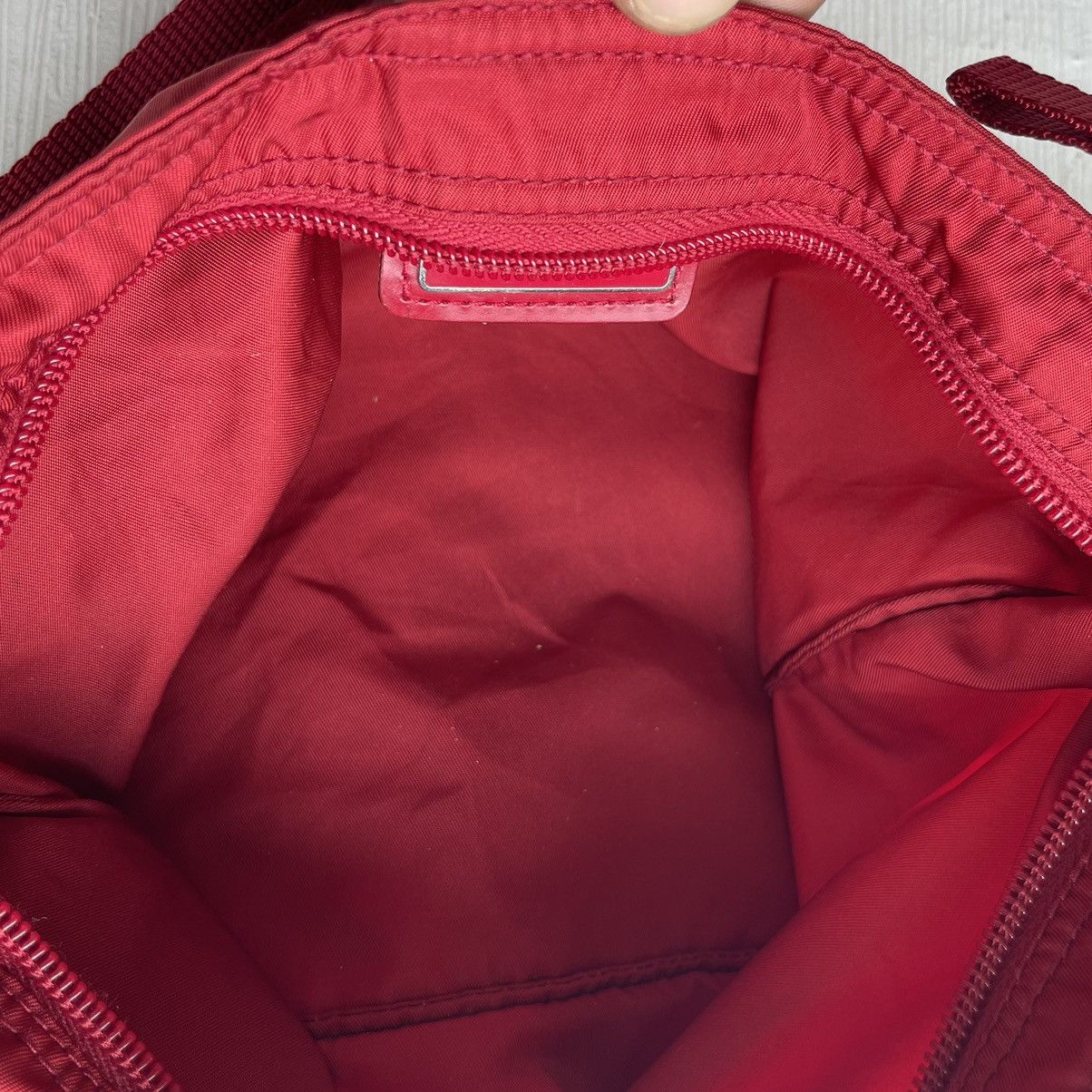 Prada Prada Red Tessuto Triangle Logo Nylon Crossbody Size ONE SIZE - 20 Thumbnail