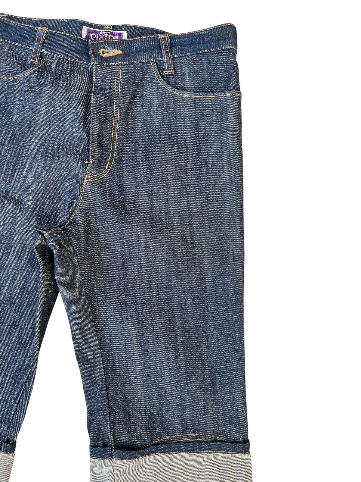 Vintage CLUTCH Japan Folded Leg Redline Selvedge Denim Size US 30 / EU 46 - 11 Thumbnail