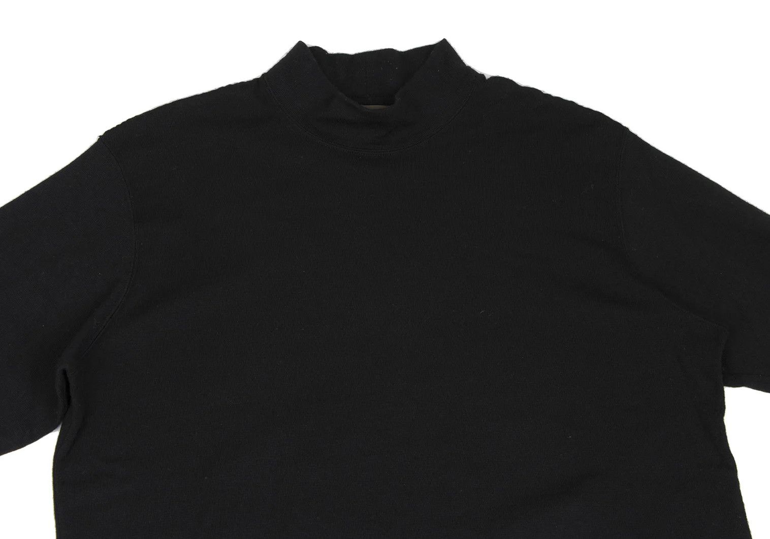 Jean Paul Gaultier Wool Shoulder Tape Patch Knit Sweater in Black Size 3 Size US L / EU 52-54 / 3 - 2 Thumbnail