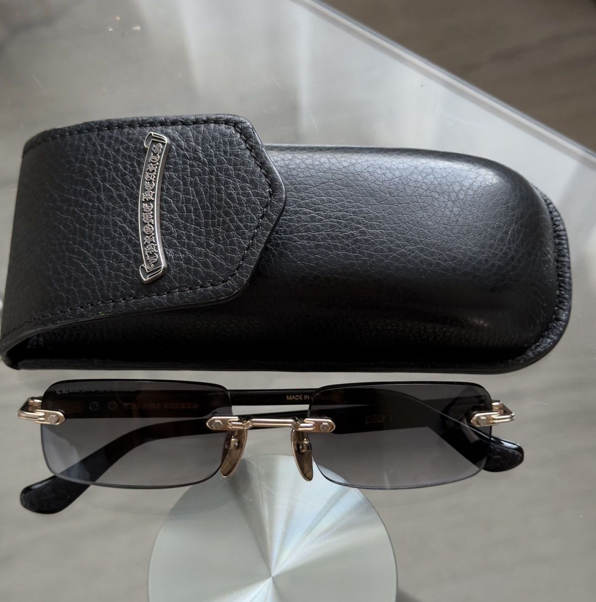 Chrome Hearts DEEP rimless sunglasses