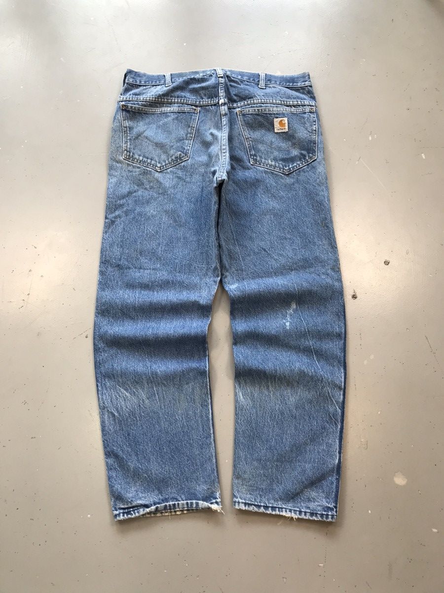 Carhartt × Vintage Vintage Carhartt b136 DST carpenter denim Size US 38 / EU 54 - 9 Thumbnail
