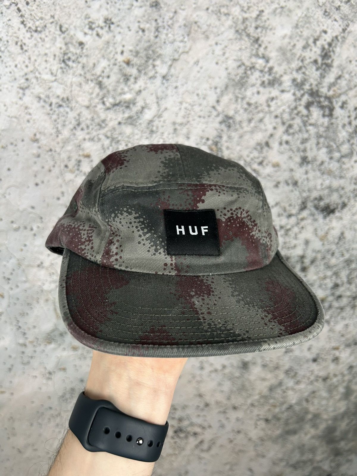 Huf Huf 5 Panel Made in USA Skateboarding Hat Vintage Streetwear Size ONE SIZE - 1 Thumbnail