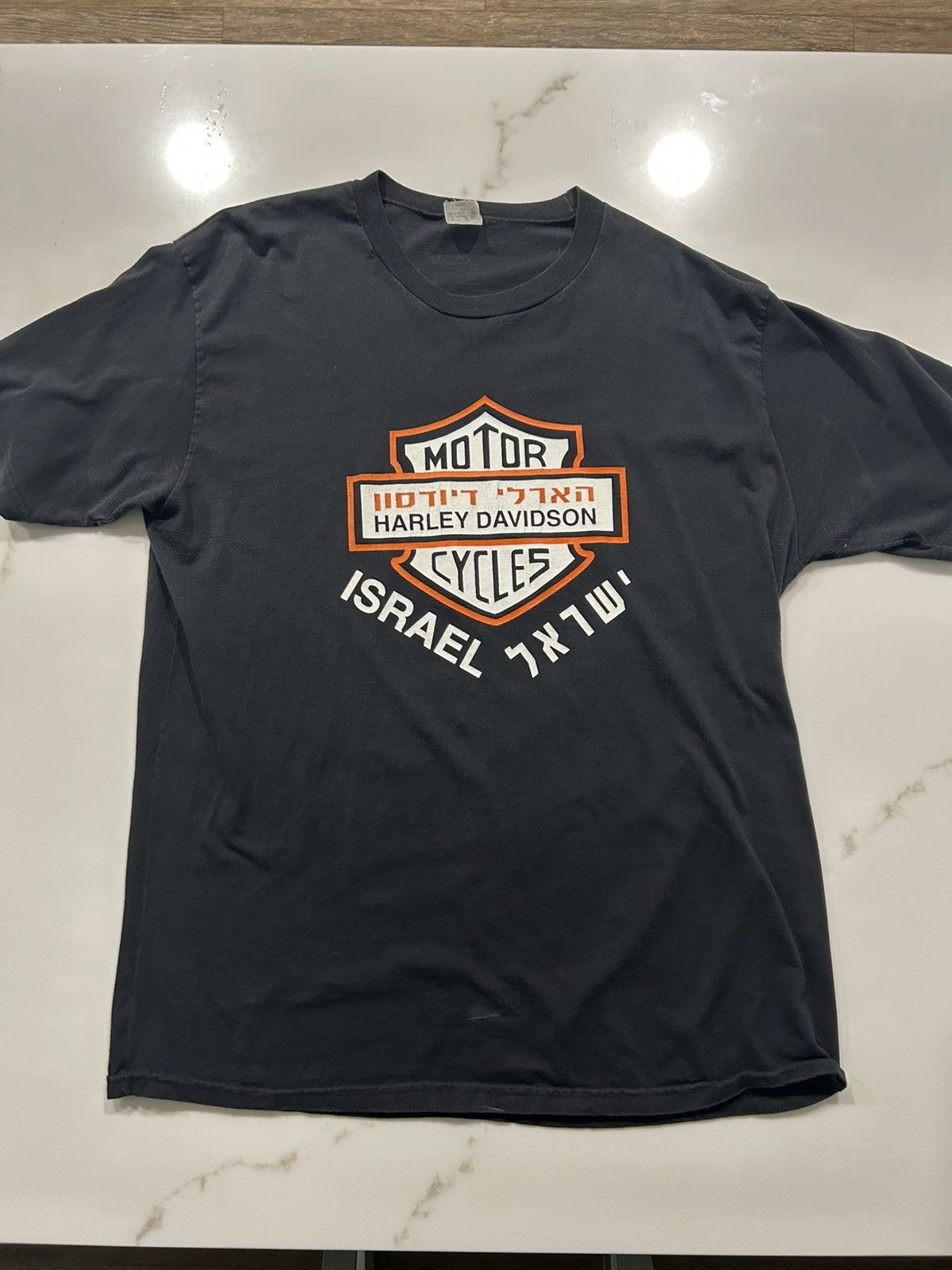 Vintage vintage harley davidson israel tee Size US XL / EU 56 / 4 - 1 Thumbnail