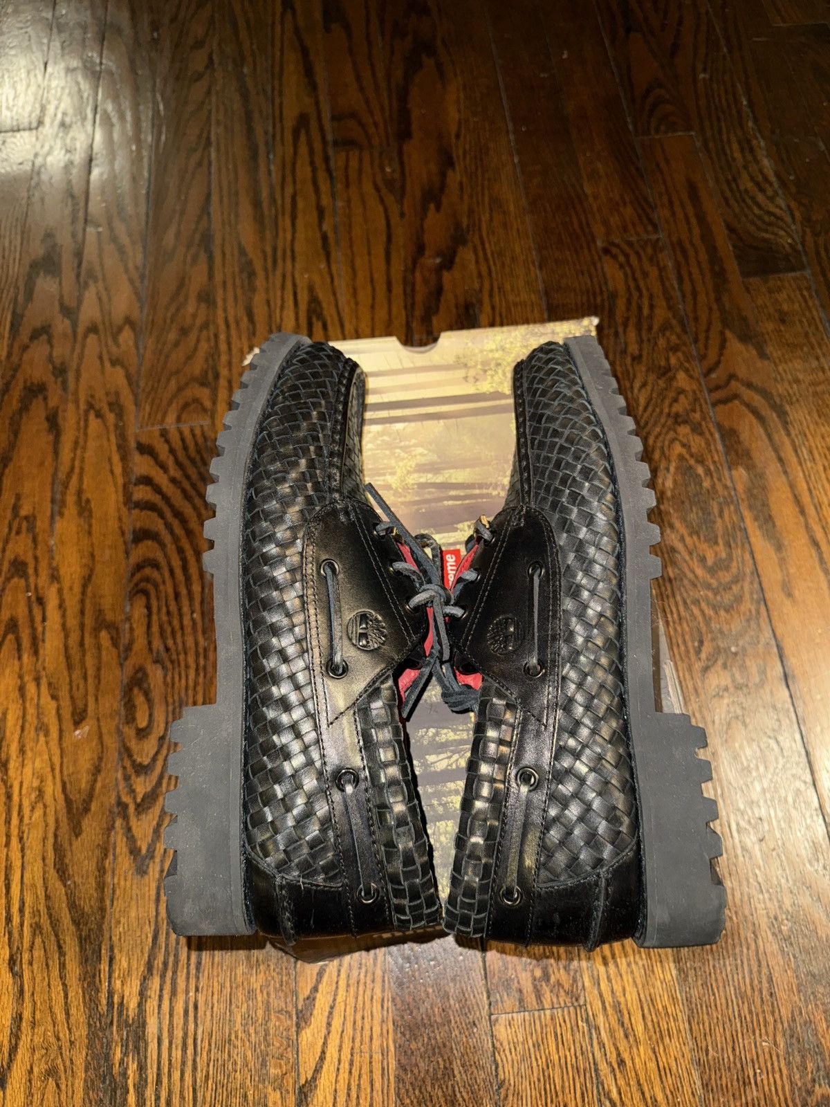 Supreme × Timberland Supreme x Timberland Woven Leather Boat Shoe Size US 10.5 / EU 43-44 - 2 Thumbnail