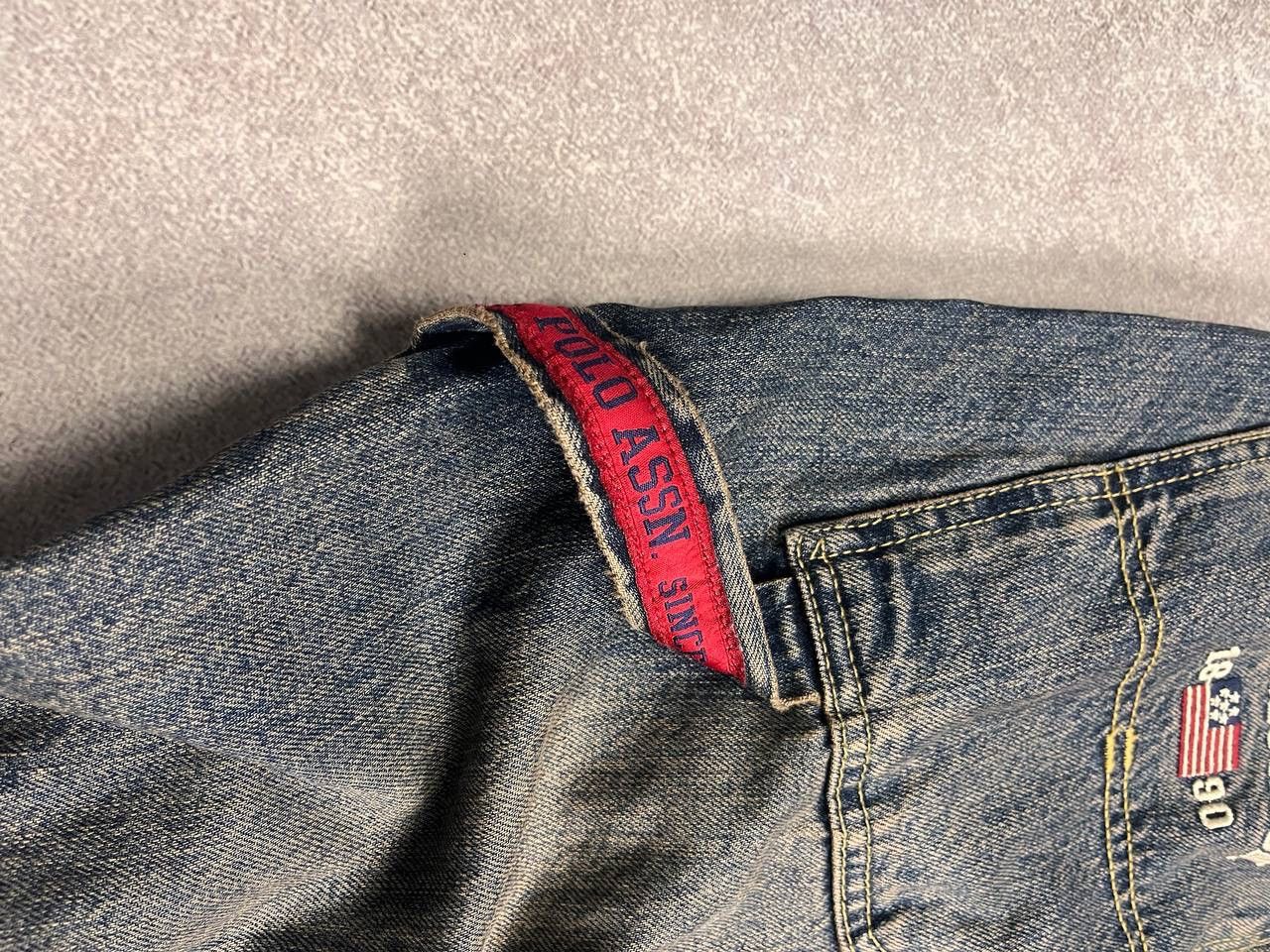 U.S. Polo Assn. × Vintage VINTAGE POLO RALPH LAUREN CARGO FLARED DENIM Y2K JEANS 36x32 Size US 36 / EU 52 - 9 Thumbnail