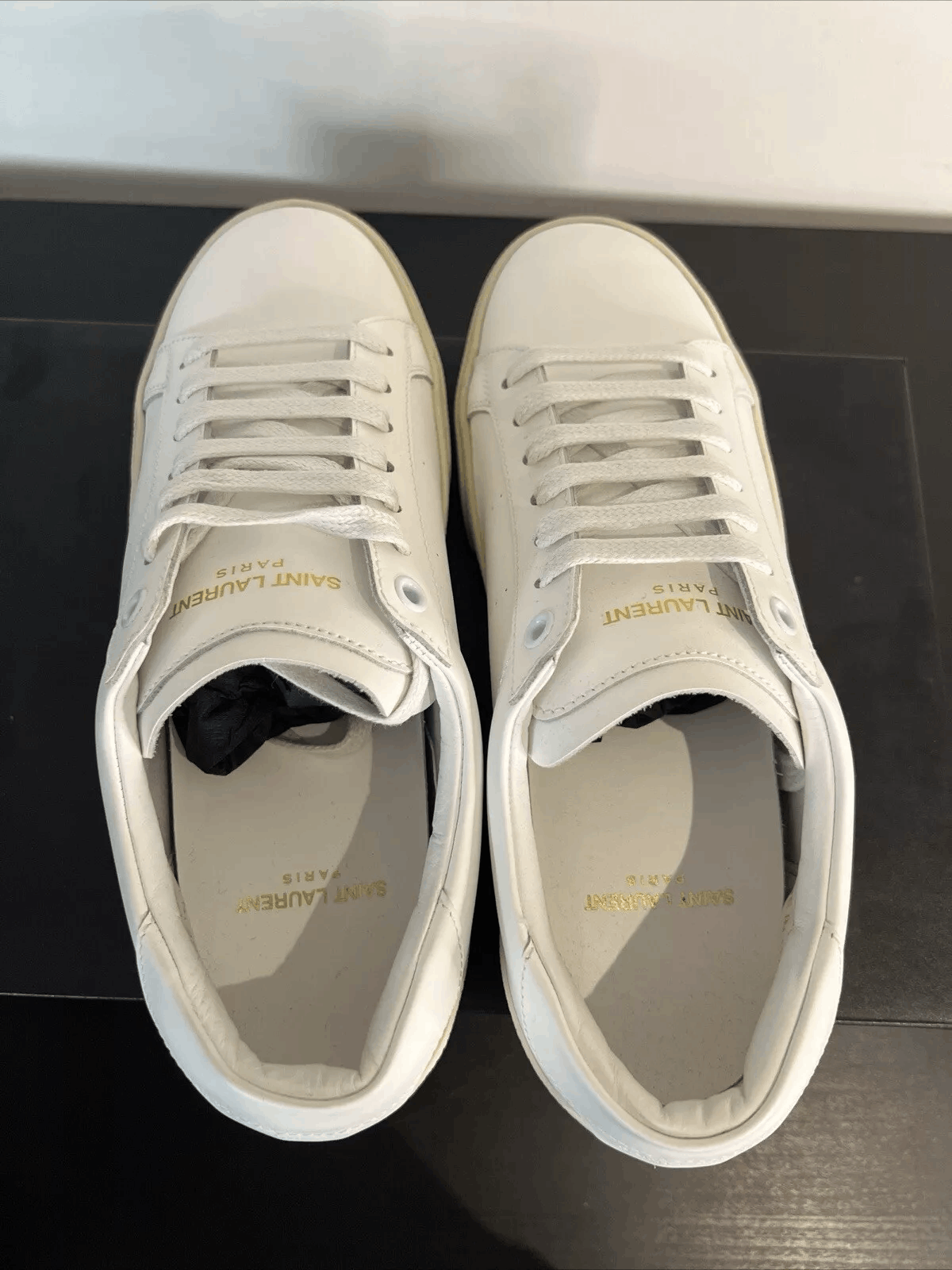 Yves Saint Laurent Saint Laurent Court Classic SL/06 Sneakers - Leather - White Size US 6 / IT 36 - 5 Thumbnail