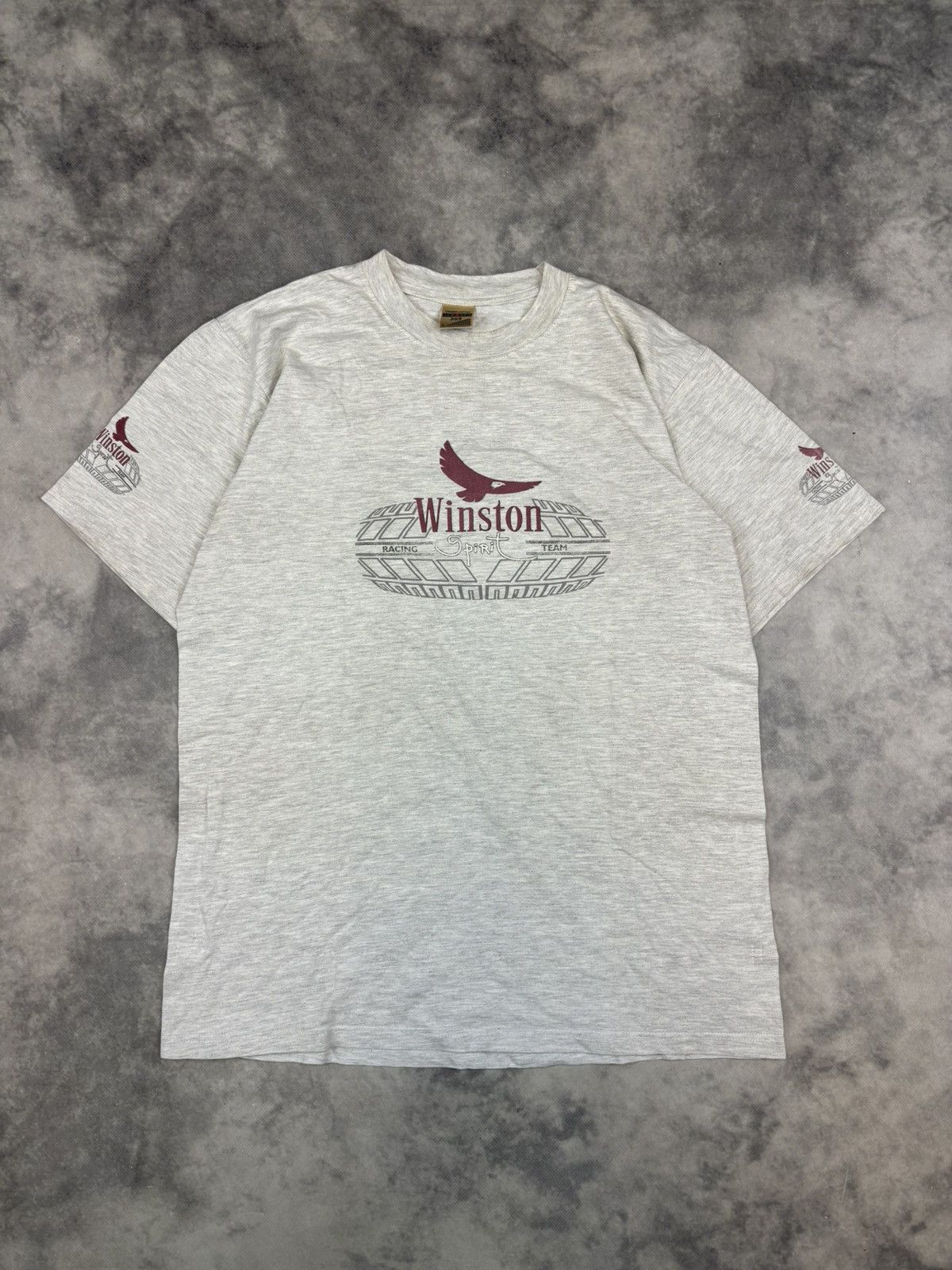 Marlboro Vintage Winston Smoke Cigarettes Racing Team T Shirt Nascar Size US L / EU 52-54 / 3 - 1 Thumbnail