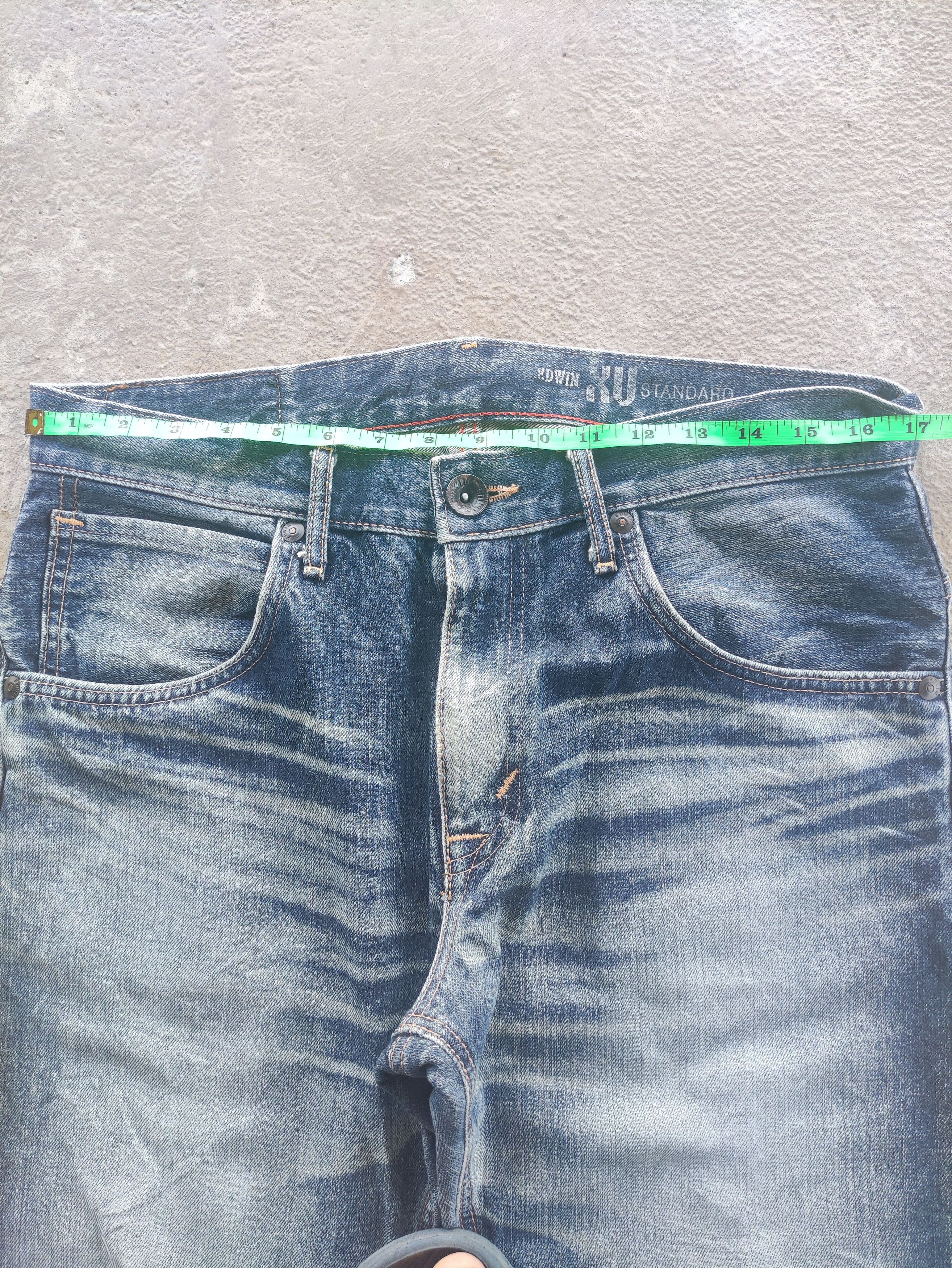 Edwin Vintage Edwin Distressed Faded Denim Pants Size US 35 - 6 Thumbnail