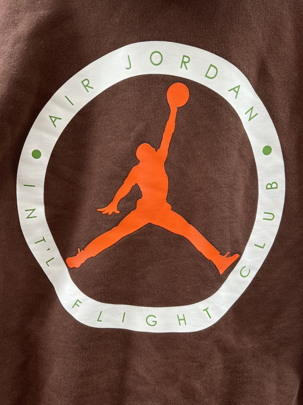 Jordan Brand Nike Air Jordan x Titan Flight Club Brown Hoodie DV7023-262 Size US L / EU 52-54 / 3 - 5 Thumbnail
