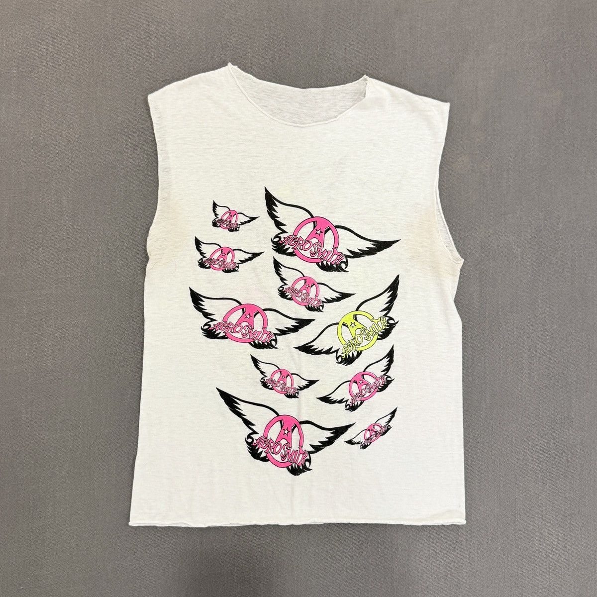 Aerosmith 70’s AEROSMITH “WINGS” CUTOFF TEE Size US S / EU 44-46 / 1 - 1 Thumbnail