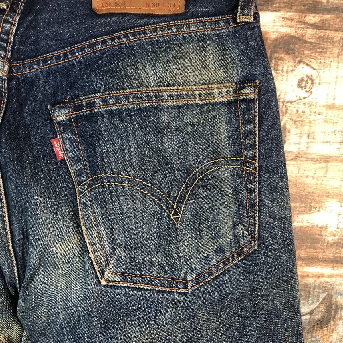 Levi's Levis 503 Blue Denim jeans Pants #A2574 Size US 30 / EU 46 - 19 Thumbnail