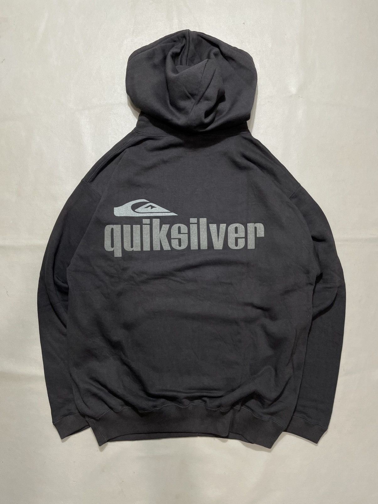 Quiksilver × Vintage RARE 1990s Quicksilver Hoodie Faded Size US L / EU 52-54 / 3 - 1 Thumbnail