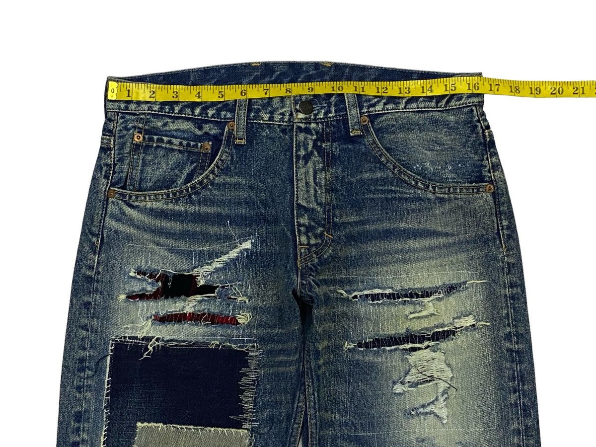 Hysteric Glamour × If Six Was Nine × Japanese Brand RNA Patchwork Distressed Denim Pants Size US 32 / EU 48 - 3 Thumbnail