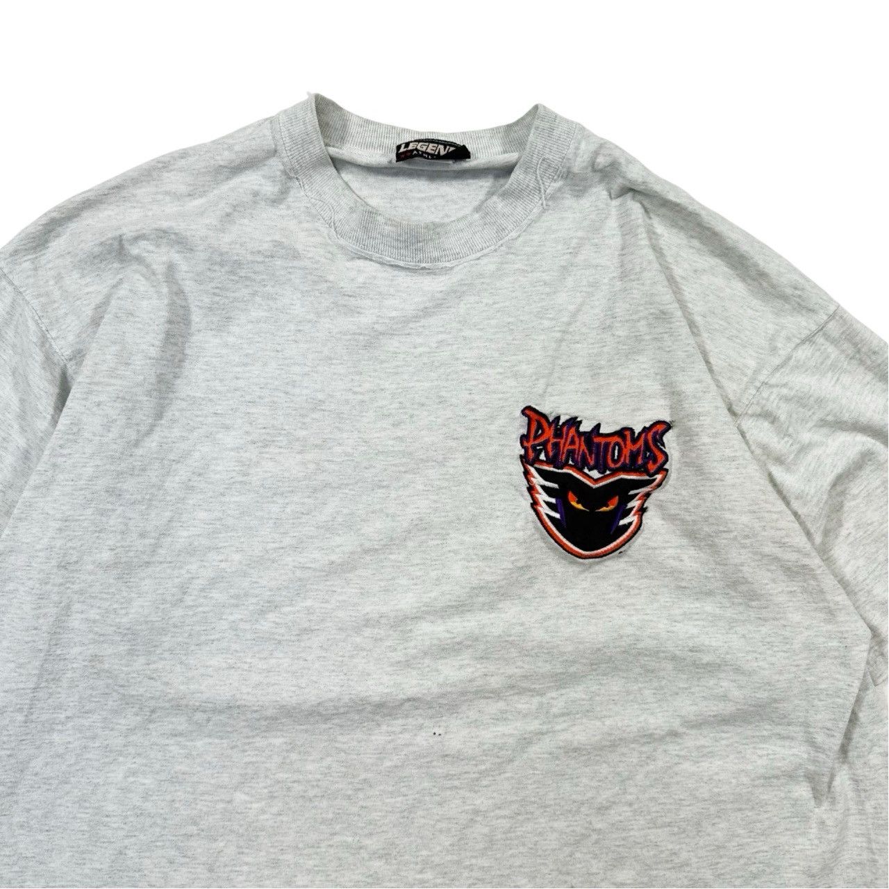 Vintage Vintage 90s Phantoms Hockey Patch T Shirt Size US XL / EU 56 / 4 - 2 Thumbnail