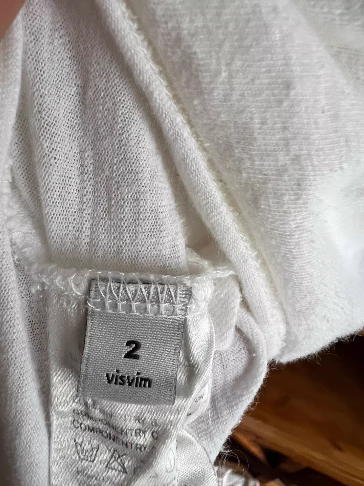 Visvim Visvim 2014 White Crewneck Short-Sleeve T-Shirt Size US M / EU 48-50 / 2 - 5 Thumbnail