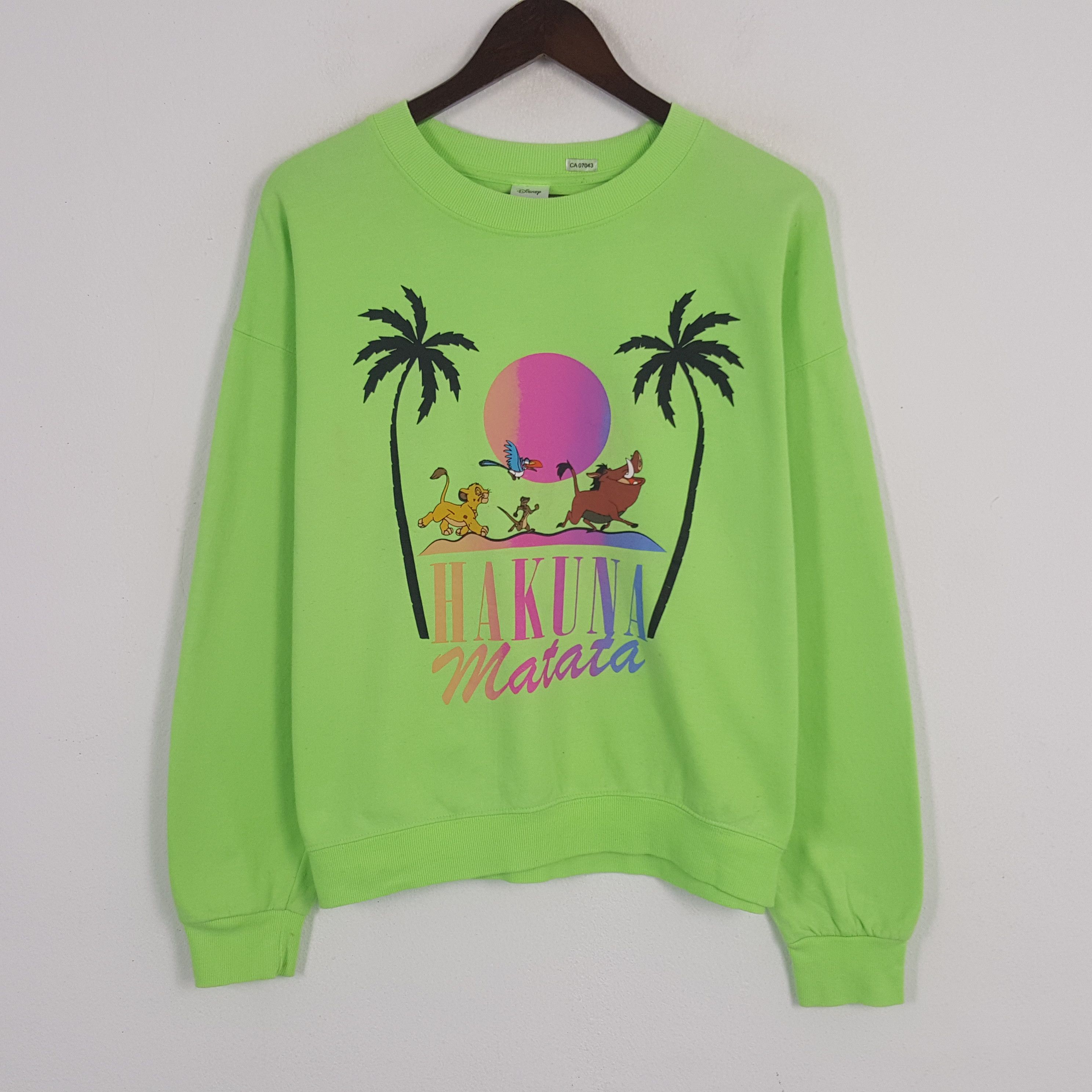 Cartoon Network × Disney × Vintage Vintage Hakuna Matata Disney Sweatshirt Size US M / EU 48-50 / 2 - 1 Thumbnail