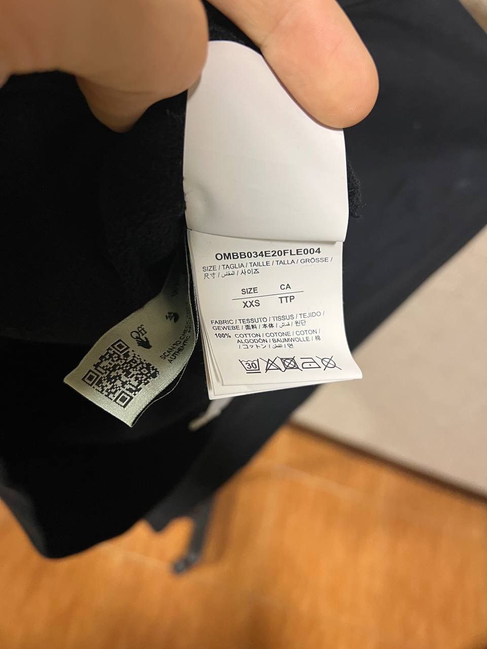 Off-White OFF WHITE BLACK STENCIL HOODIE Size US XS / EU 42 / 0 - 5 Thumbnail