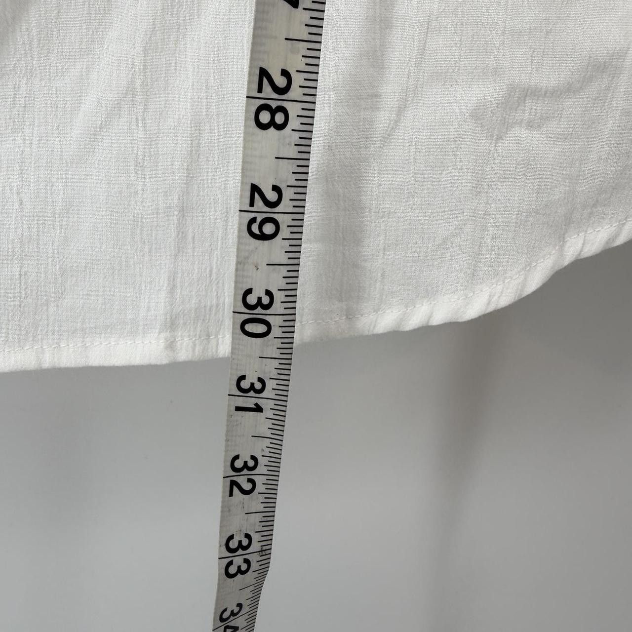 Zara NWT ZARA Men White Linen Blend Band Collar Shirt XL Size US XL / EU 56 / 4 - 6 Thumbnail