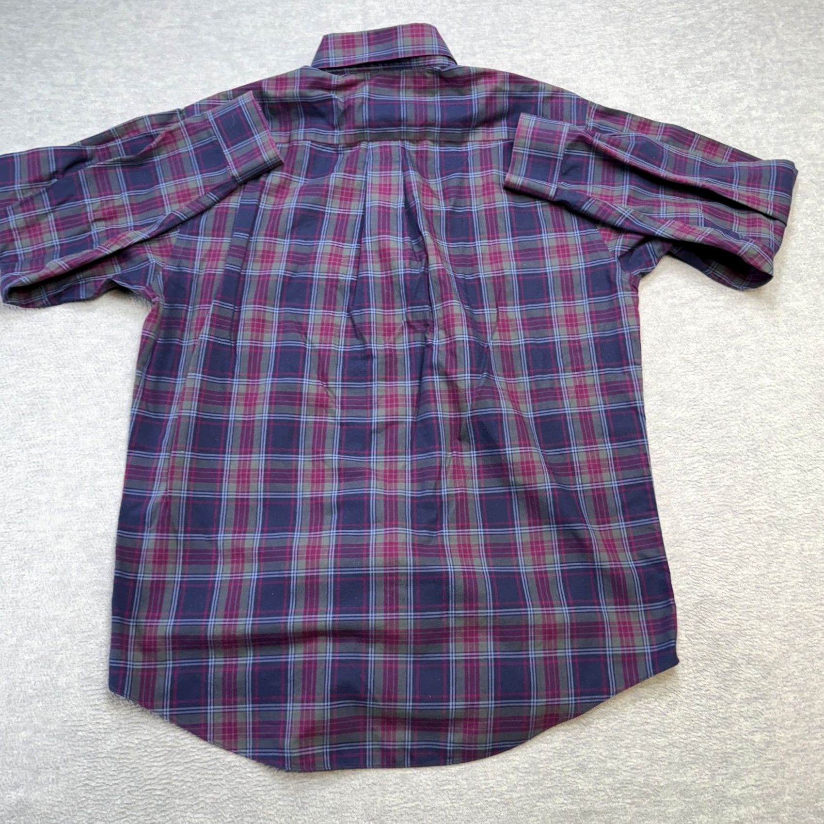 Brooks Brothers Brooks Brothers Shirt Mens M Navy Purple Plaid 346 Button-Down Non-Iron Size US M / EU 48-50 / 2 - 5 Thumbnail