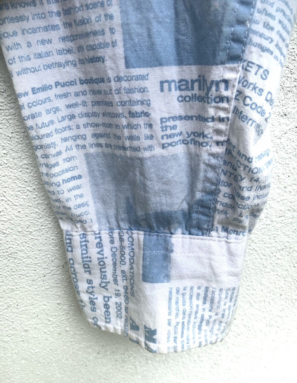Fashion Victim × Vintage Vintage Longsleeve Newspaper Prints Size US XL / EU 56 / 4 - 4 Thumbnail