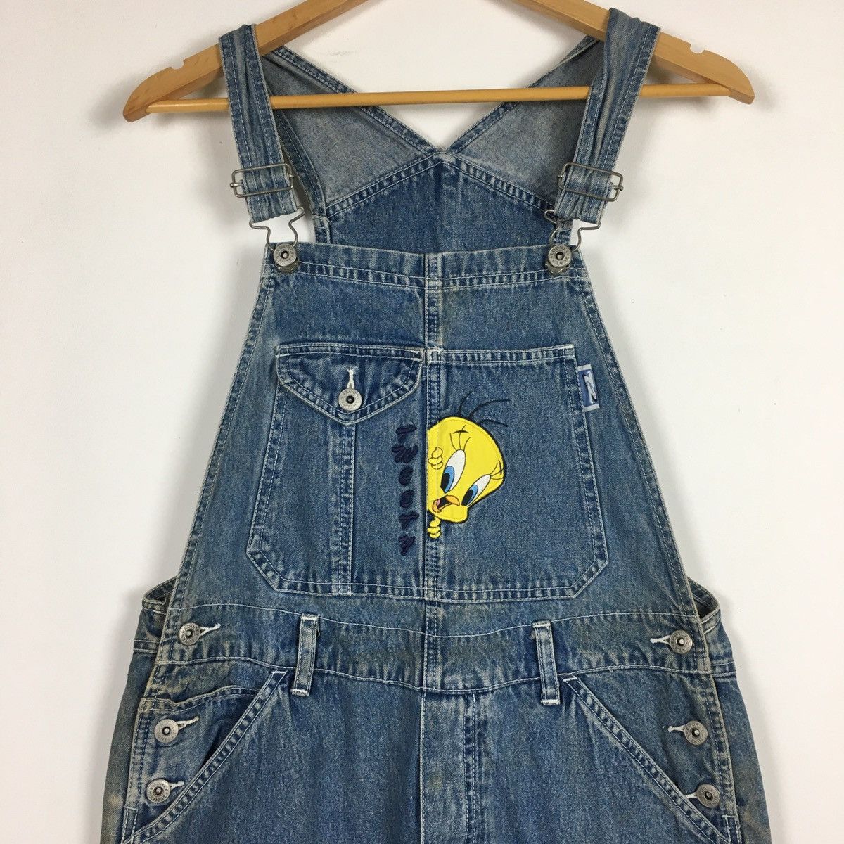 Vintage Vintage Looney Tunes Tweety Warner Bros Bib Overall Baggy Size US 32 / EU 48 - 4 Thumbnail