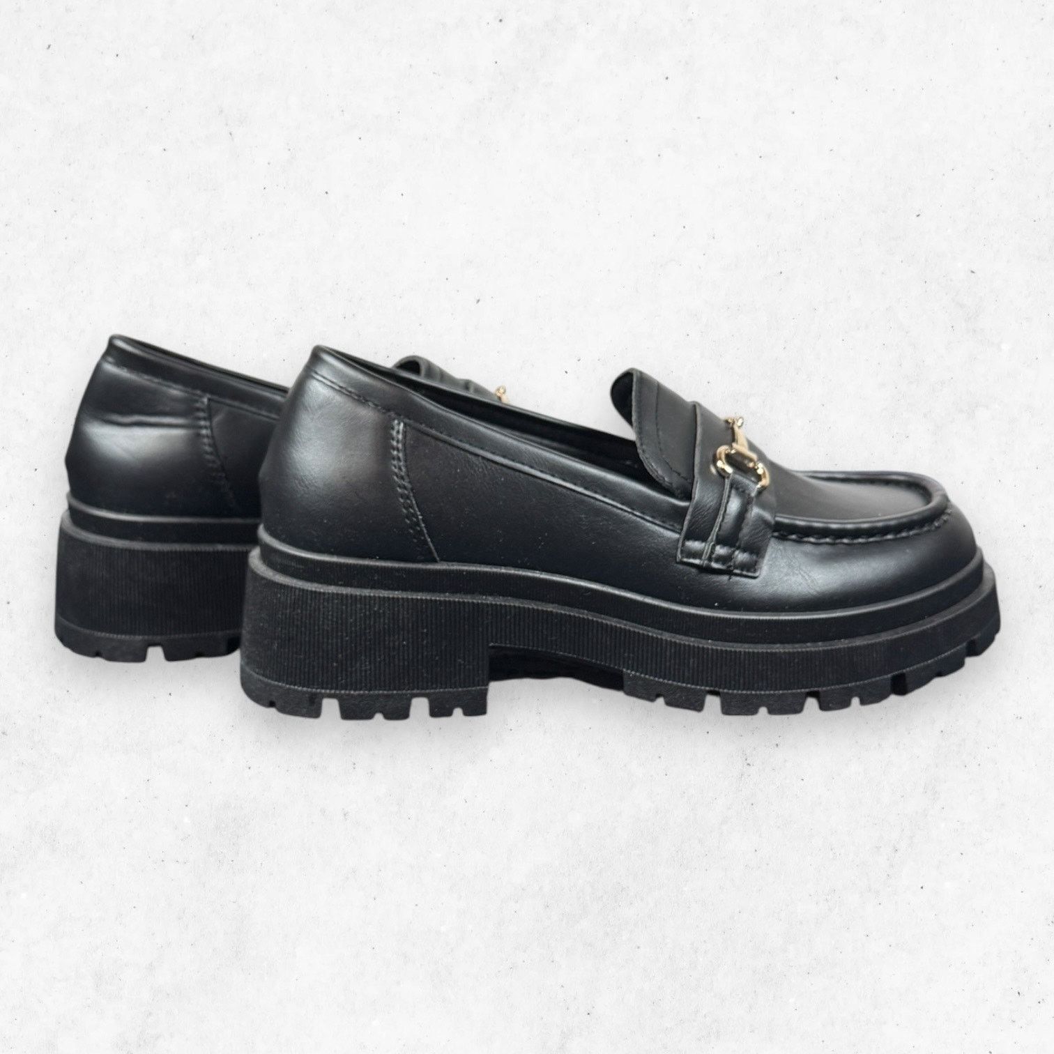 Other La Sheelah Chunky Platform Loafers Black Women's 7.5 Size US 7.5 / IT 37.5 - 3 Thumbnail
