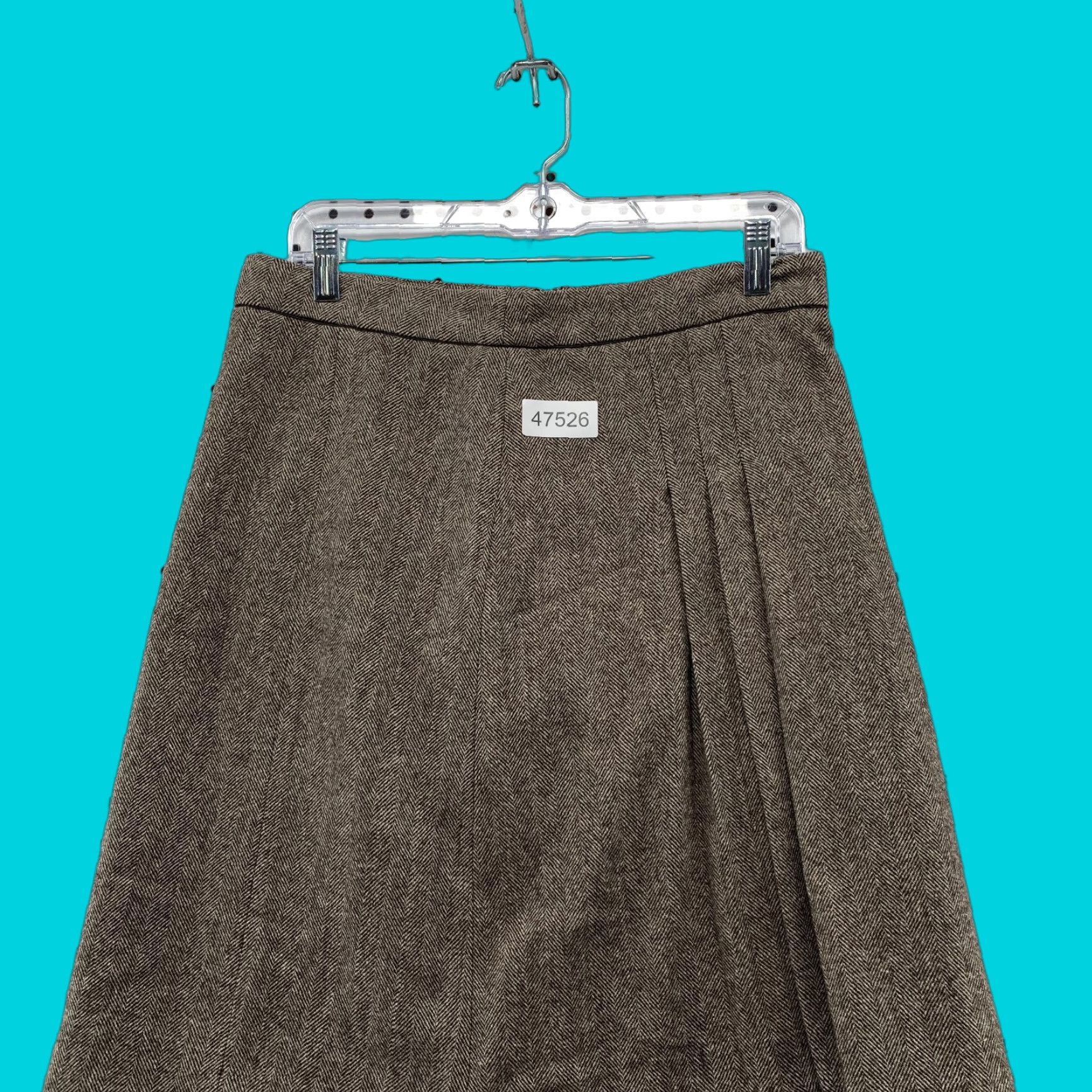 Banana Republic VINTAGE Banana Republic Wool Tweed Pleated Skirt Women 4 Brown Y2K School Work 30x22 Size 27" / US 4 / IT 40 - 1 Thumbnail