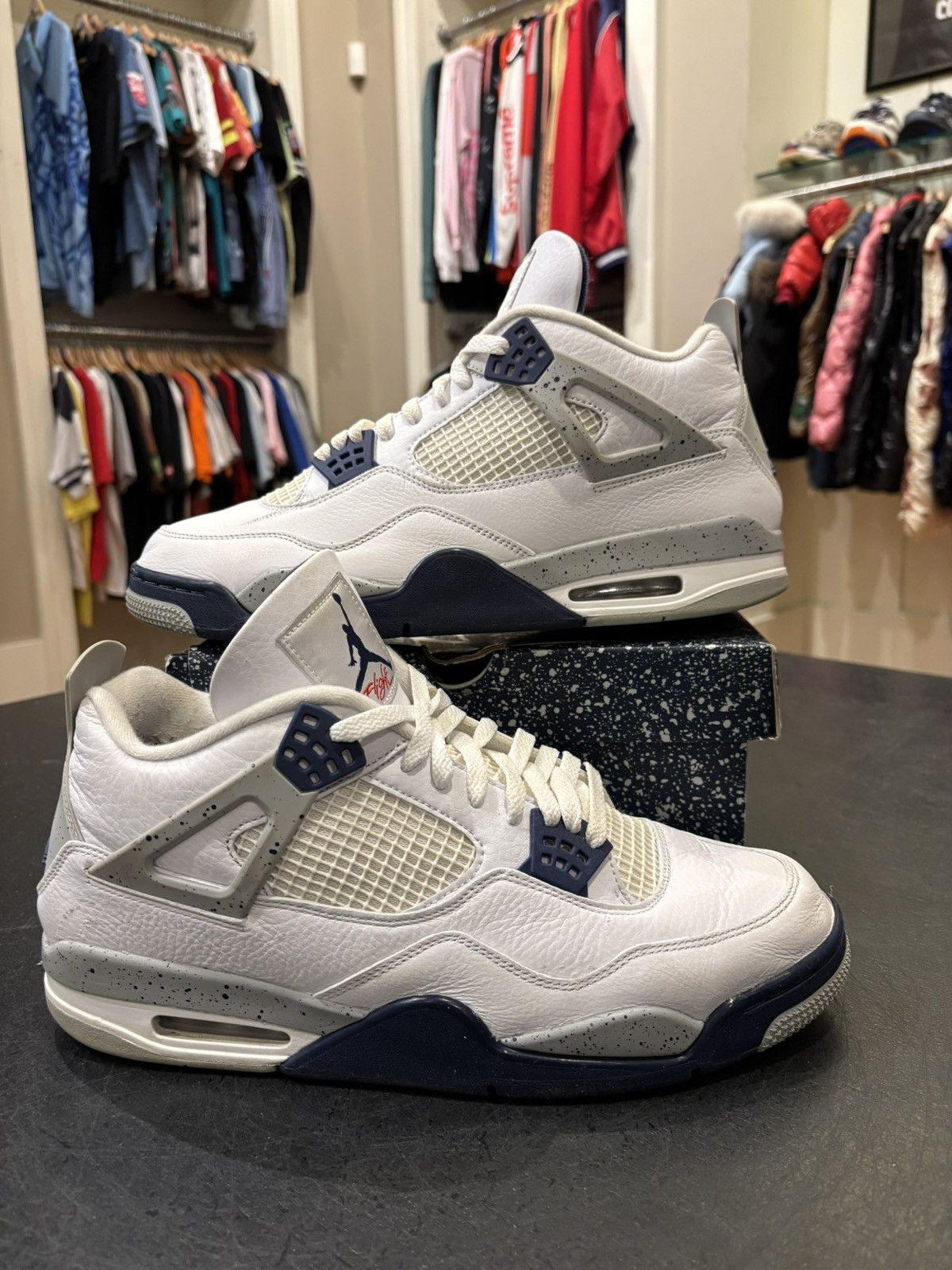 Jordan Brand Jordan 4 Retro ‘Midnight Navy’ Size US 13 / EU 46 - 1 Thumbnail
