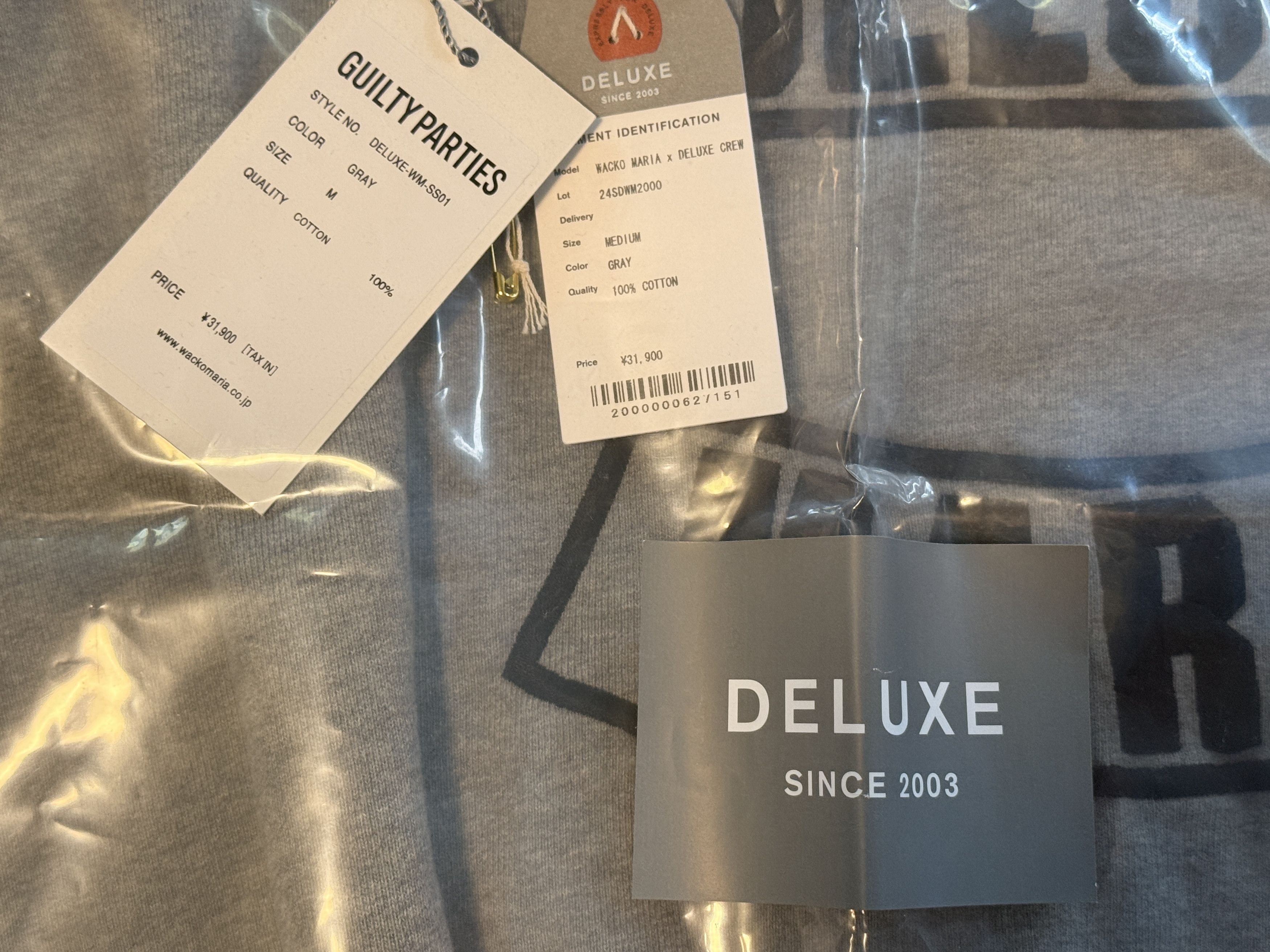 Wacko Maria DELUXE crew grey Size US M / EU 48-50 / 2 - 9 Thumbnail