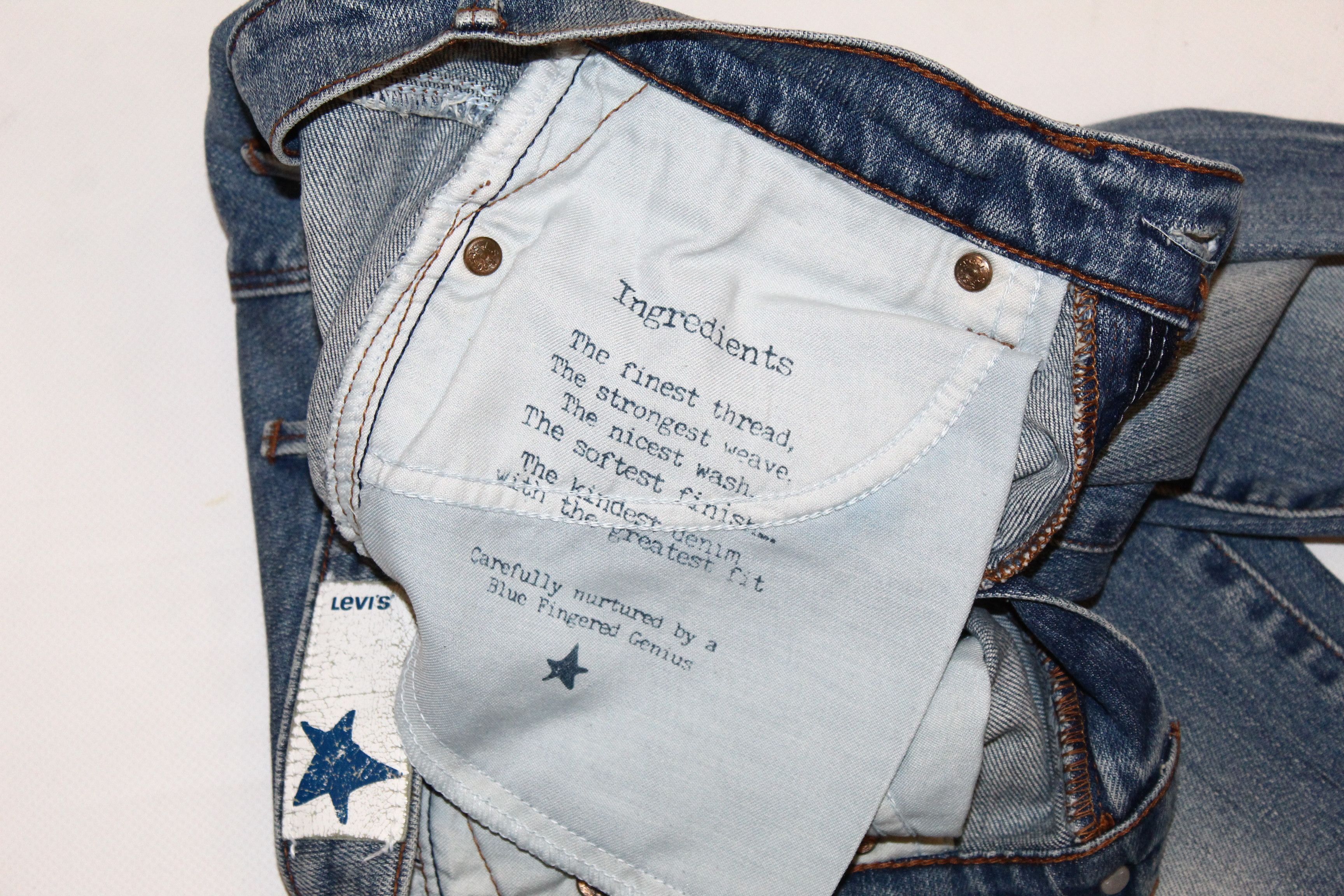 Levi's Vintage Clothing Levi's x Blue Fingered Genius 545 Tapered Faded Denim Jeans Size US 28 / EU 44 - 6 Thumbnail