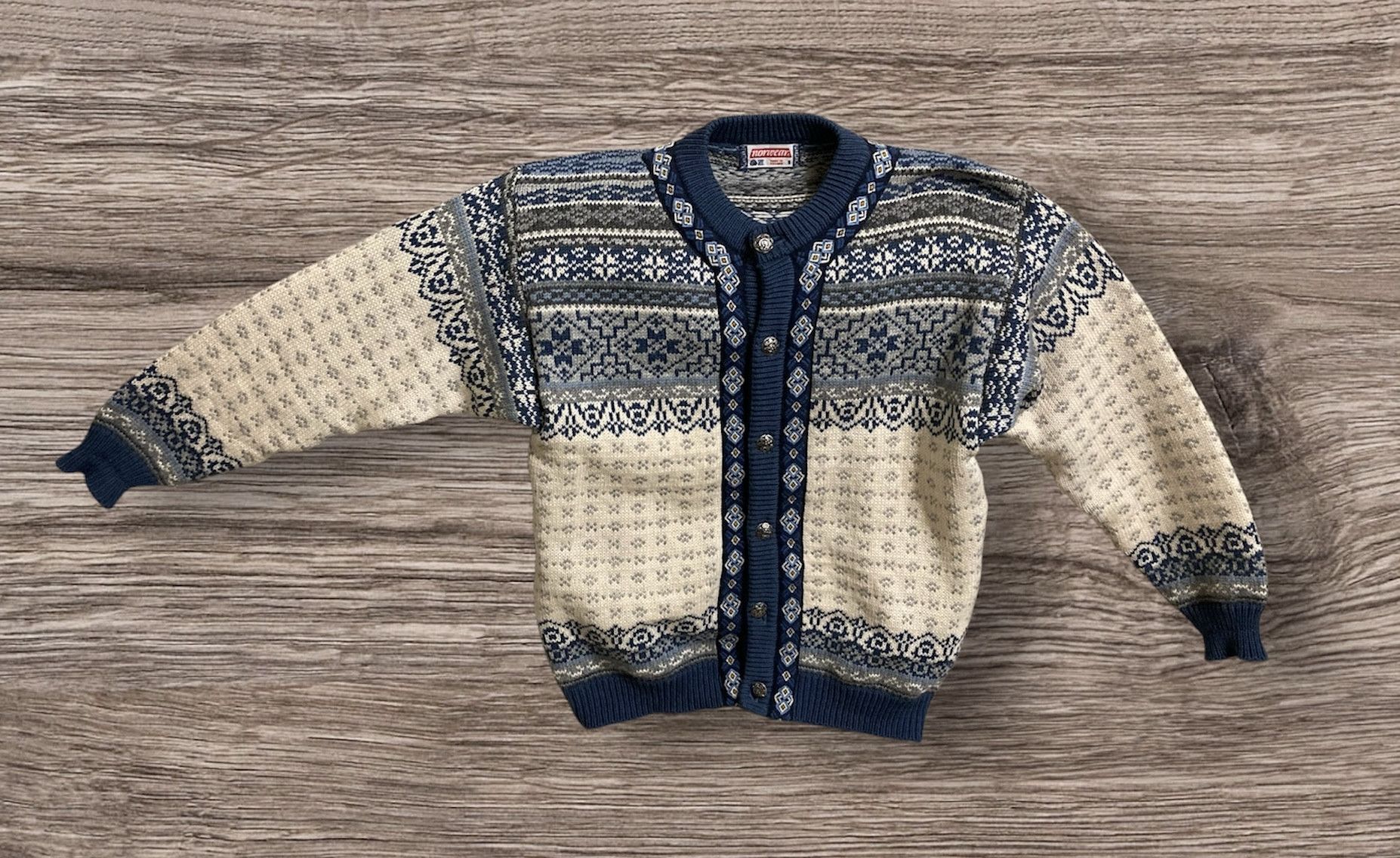 Dale Of Norway Vintage Cardigan 100% Pure Wool Knitted Icelandic Woolen Size M / US 6-8 / IT 42-44 - 1 Thumbnail